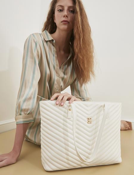 Beyaz Omuz Çantası - 50252385008