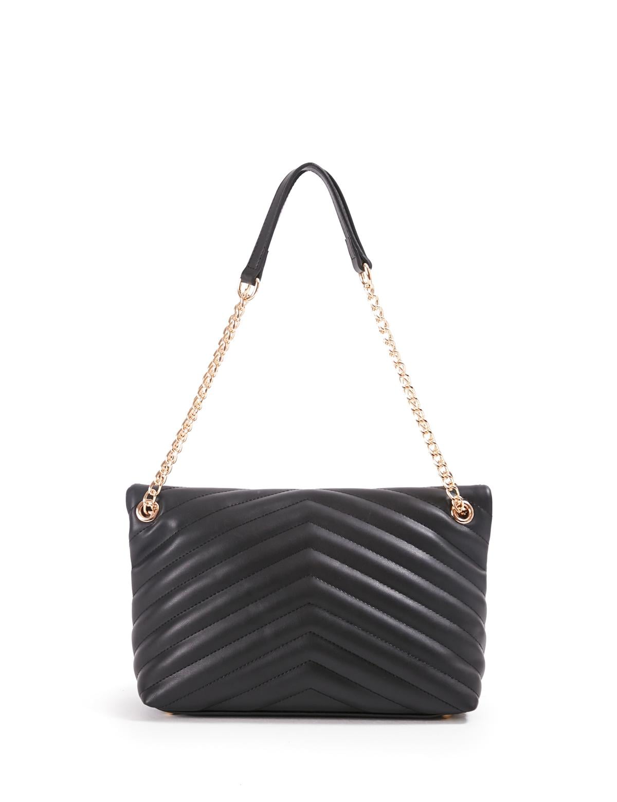 Siyah Zincir Askılı Omuz Çantası - 50245183001