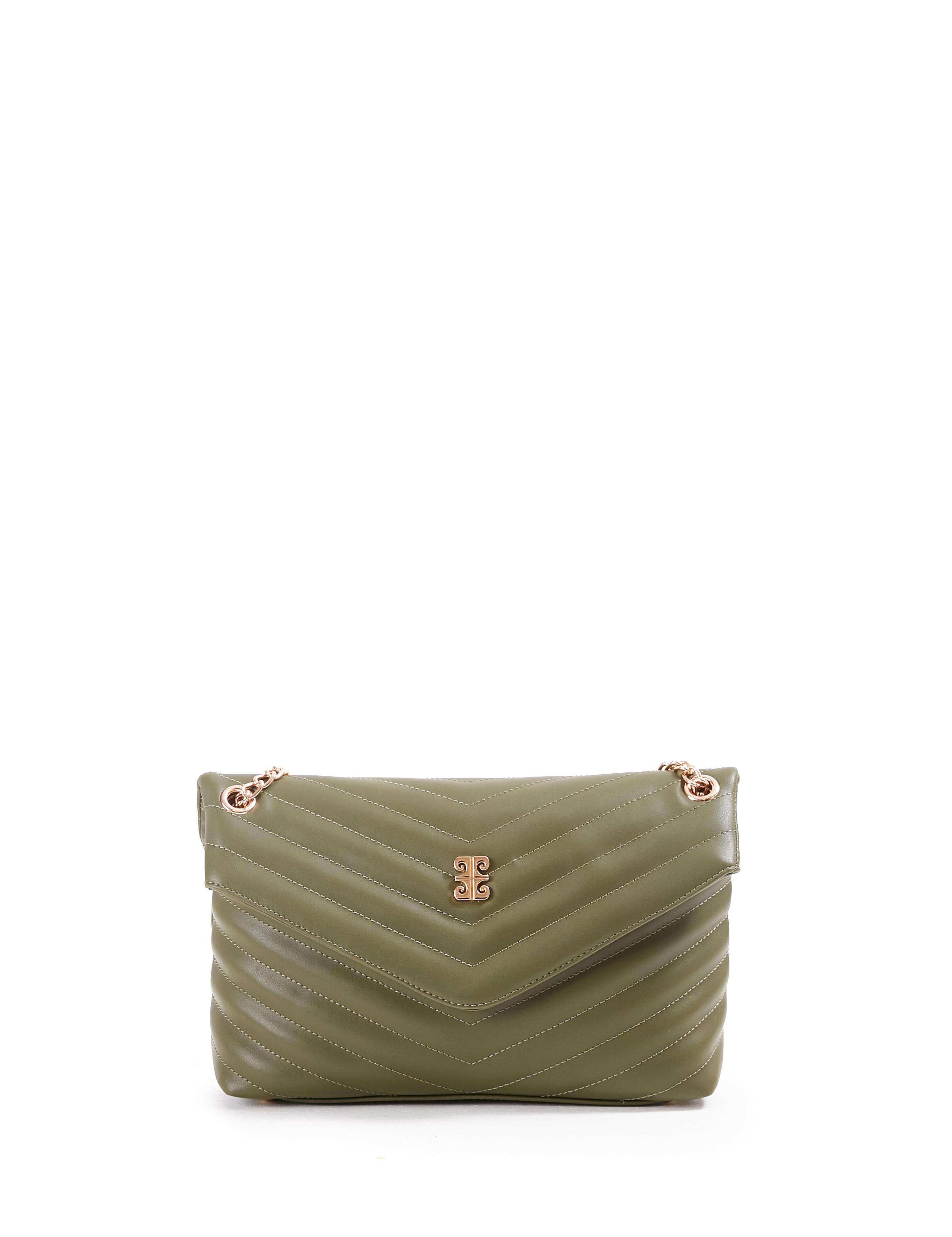 Haki Zincir Askılı Omuz Çantası