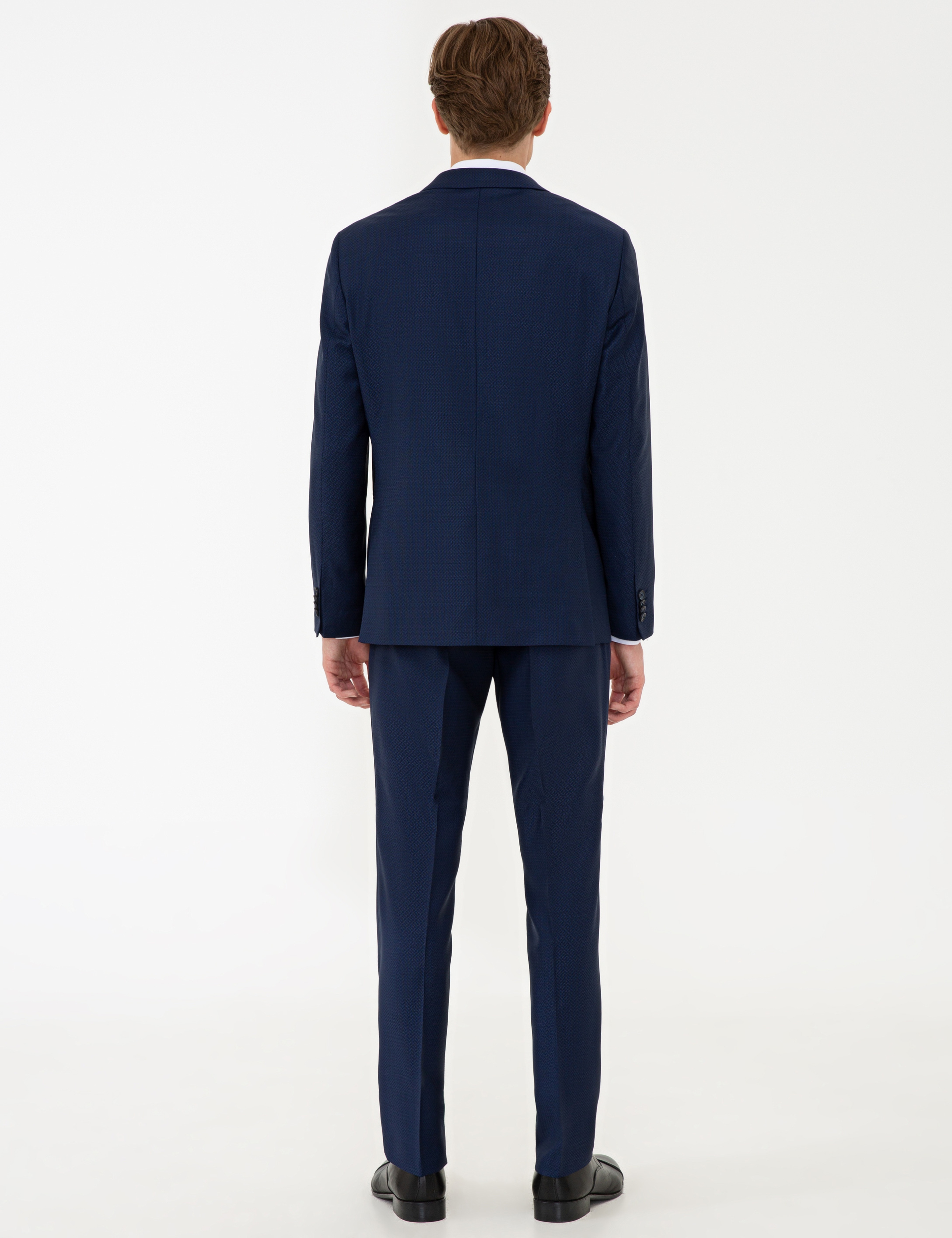 Mavi Slim Fit Takım Elbise