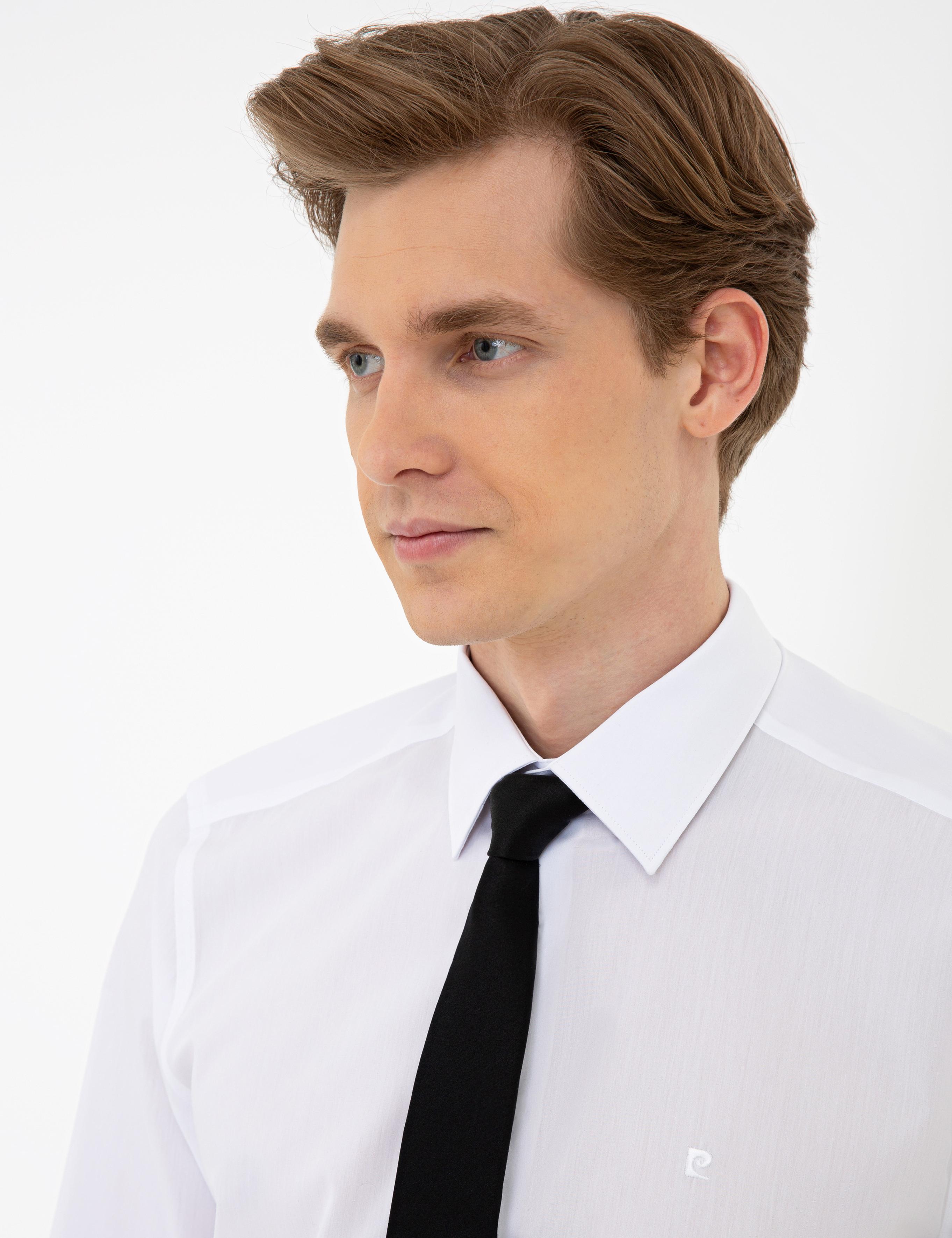 Beyaz Regular Fit Basic Gömlek