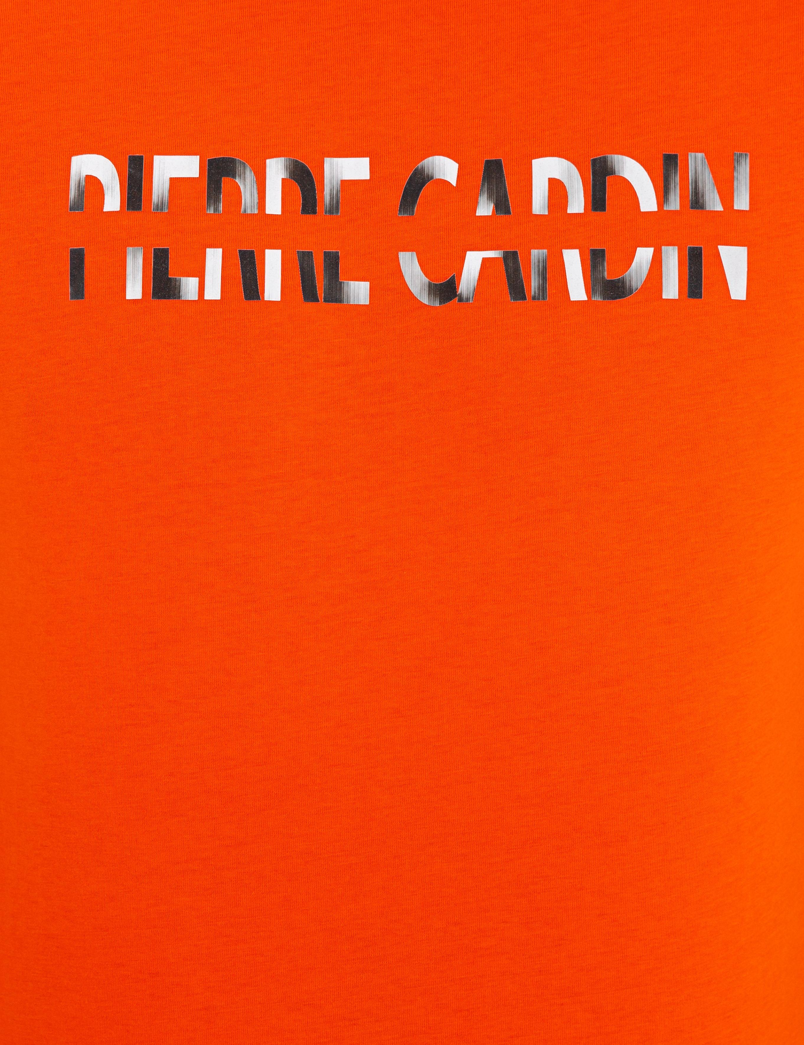 Turuncu Slim Fit Bisiklet Yaka Tişört