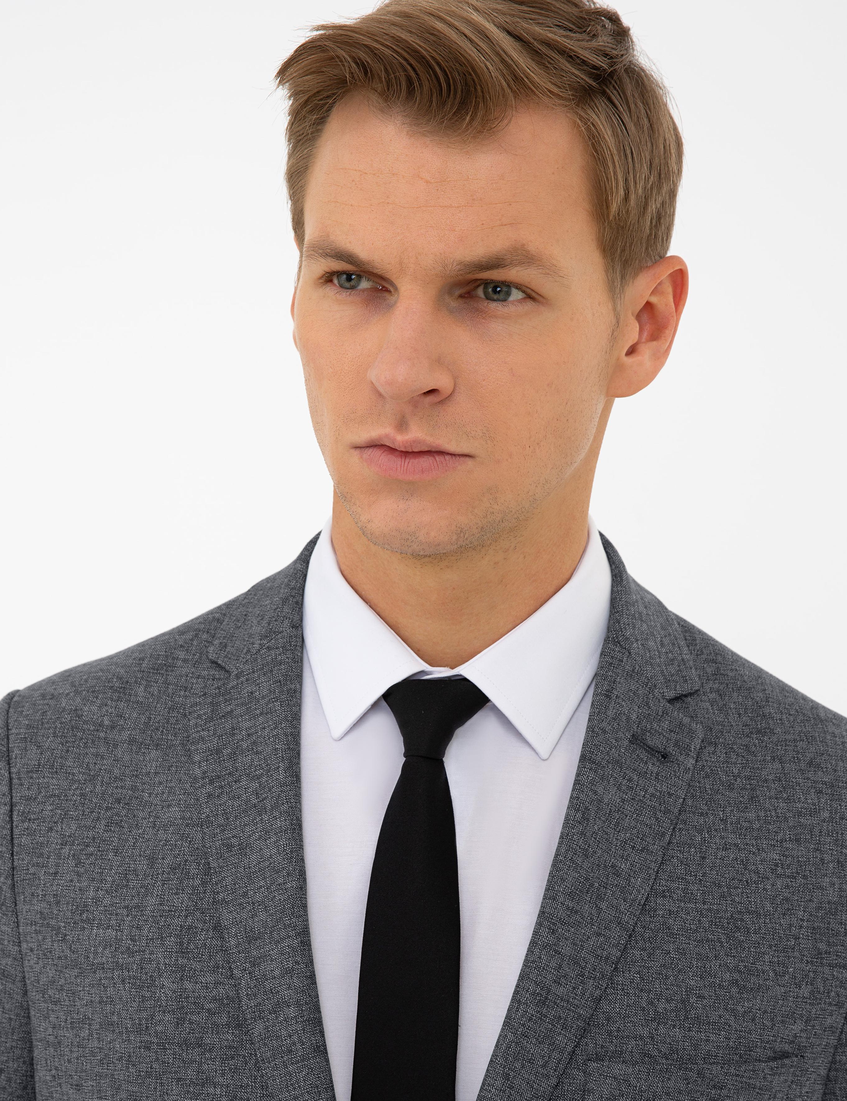 Füme Slim Fit Ceket