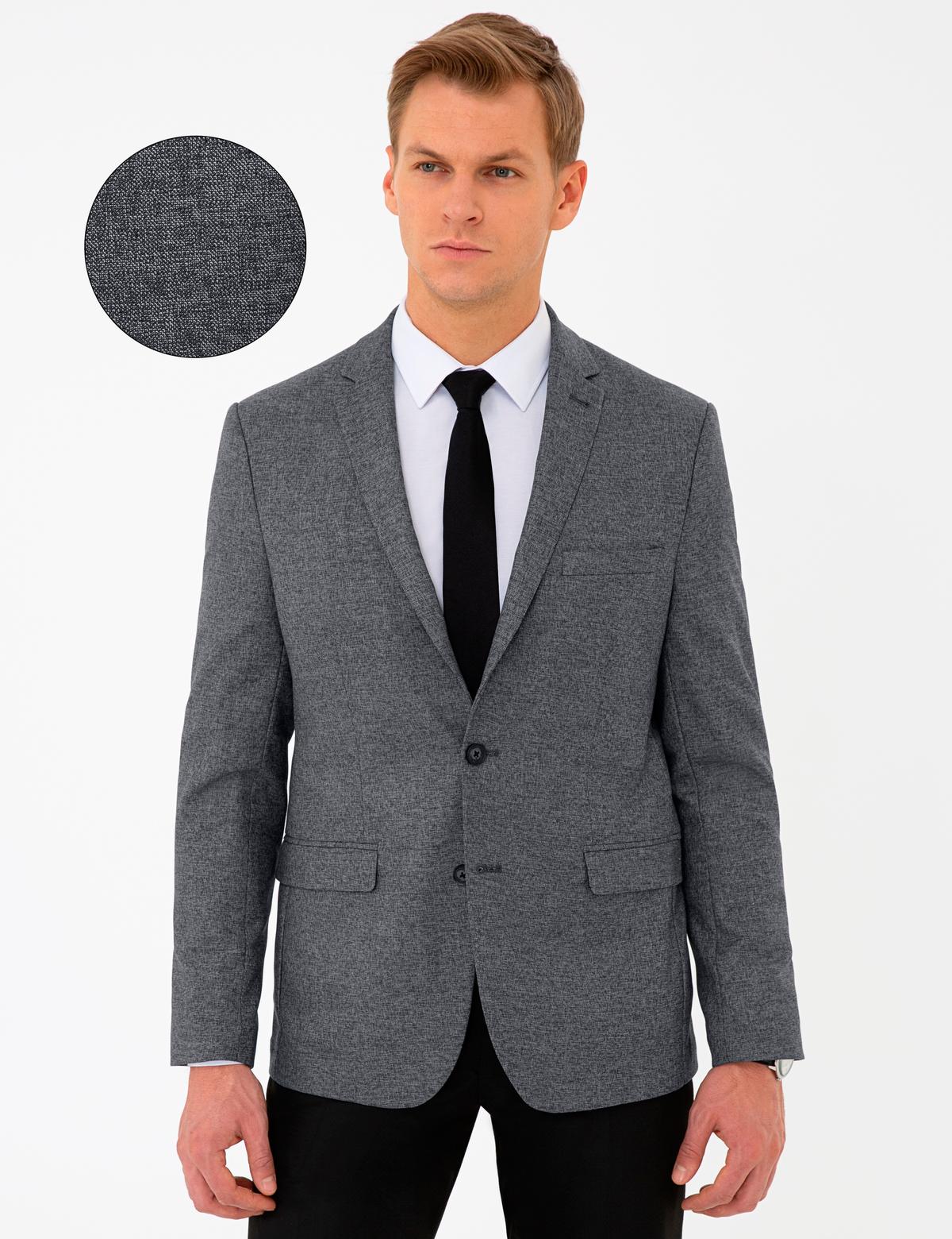 Füme Slim Fit Ceket