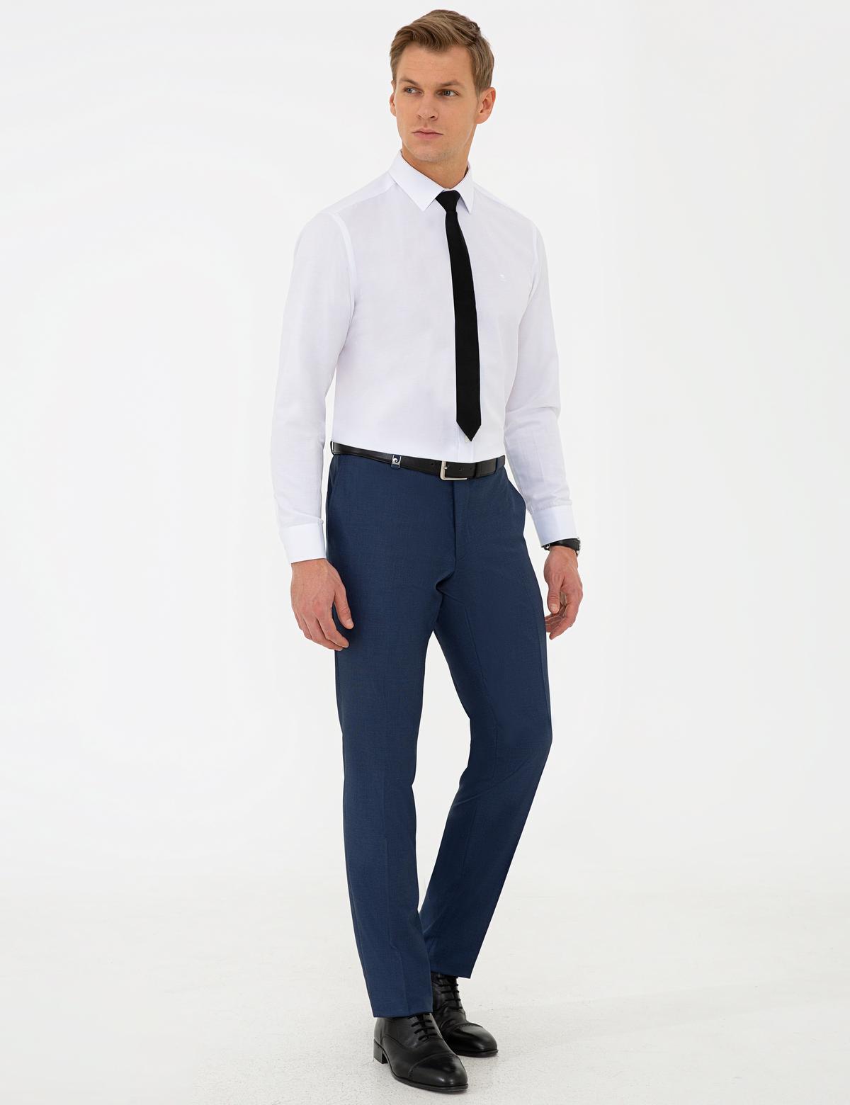 Açık Lacivert Slim Fit Kumaş Pantolon - 50236548039