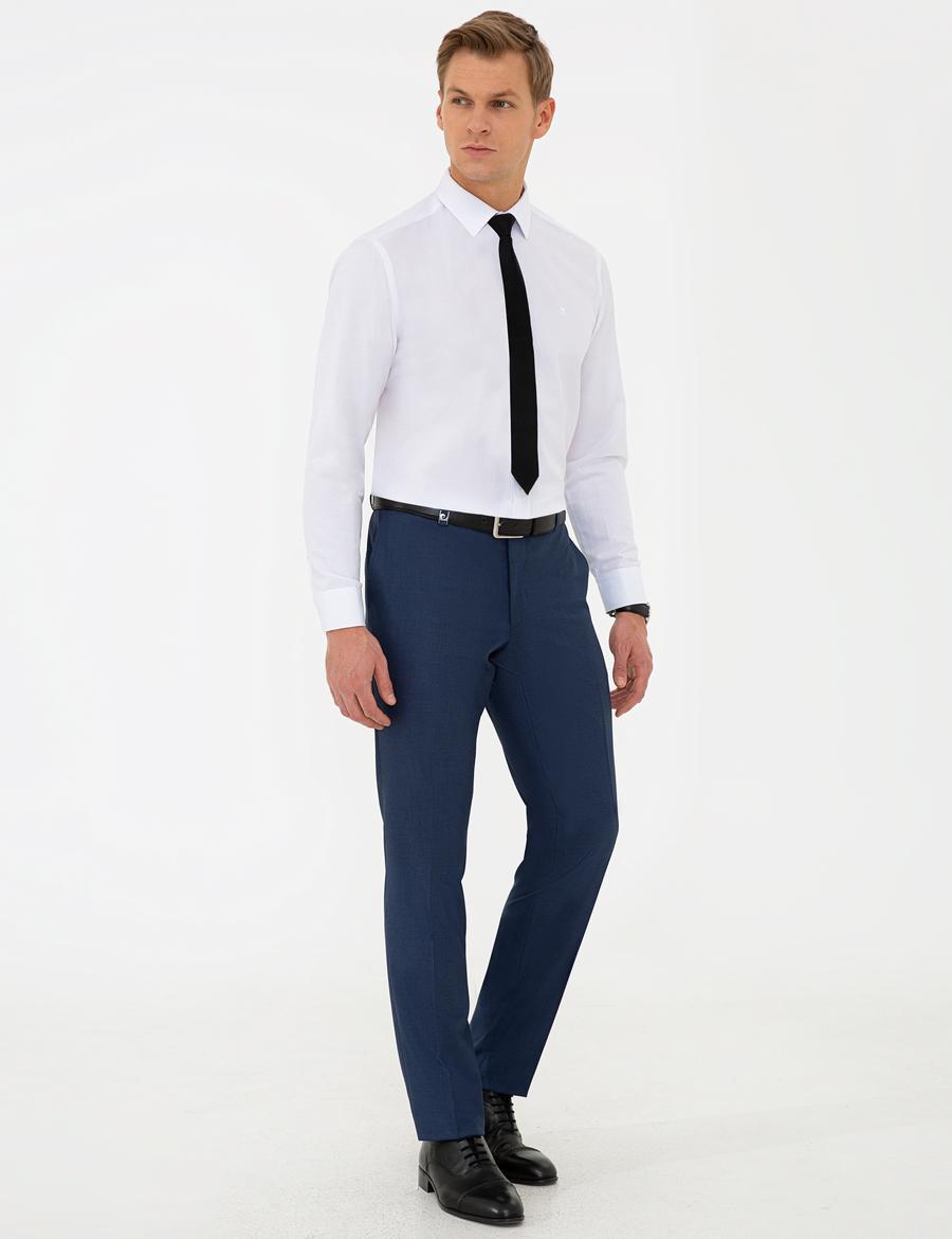 Açık Lacivert Slim Fit Pantolon