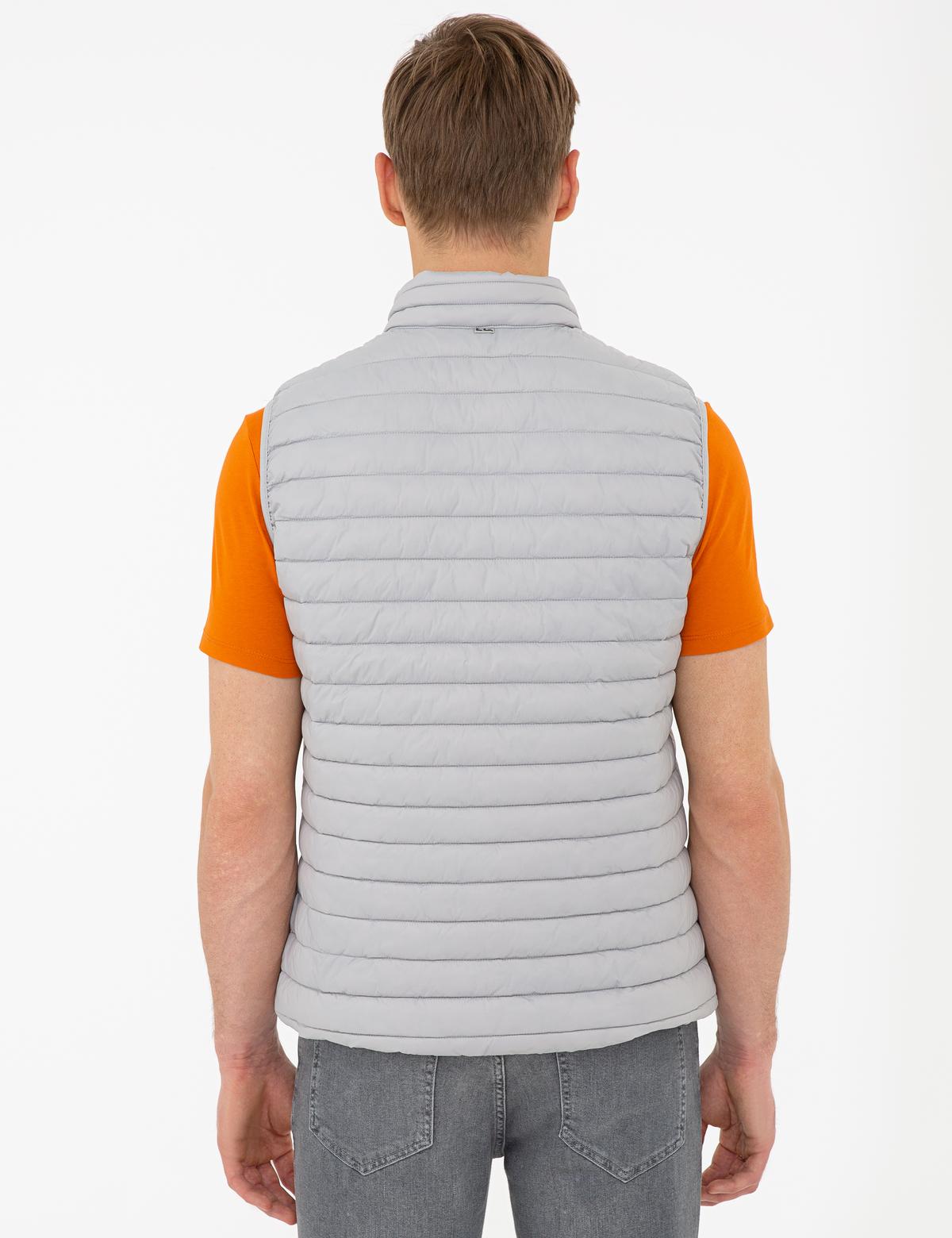 Açık Gri Standart Fit Yelek - 50232515037