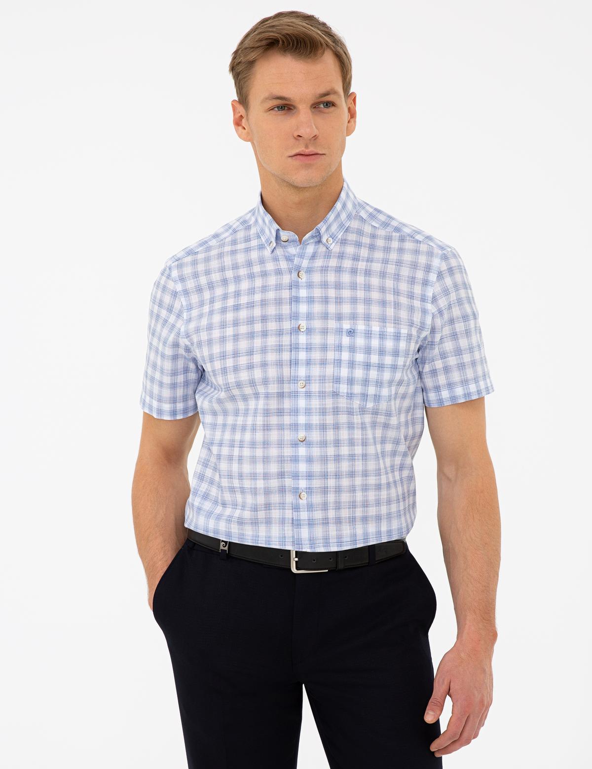 Mavi Regular Fit Kısa Kollu Gömlek