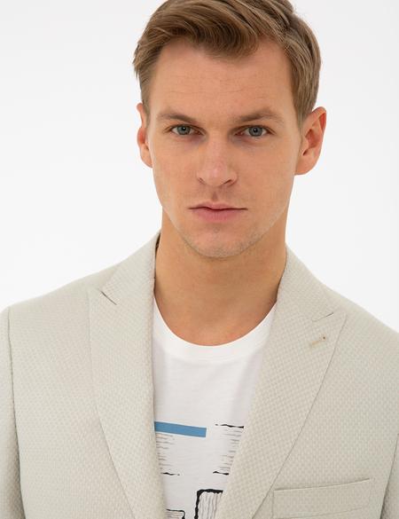 Bej Slim Fit Ceket - 50236682020