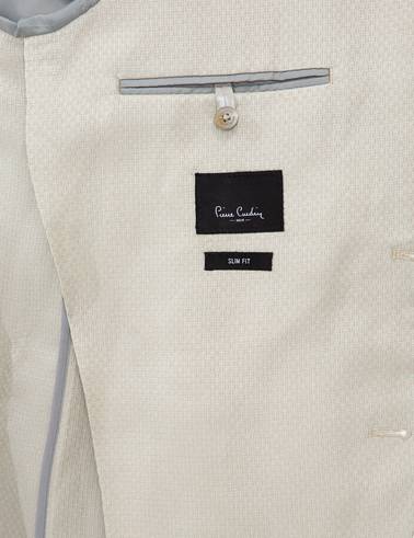 Bej Slim Fit Ceket