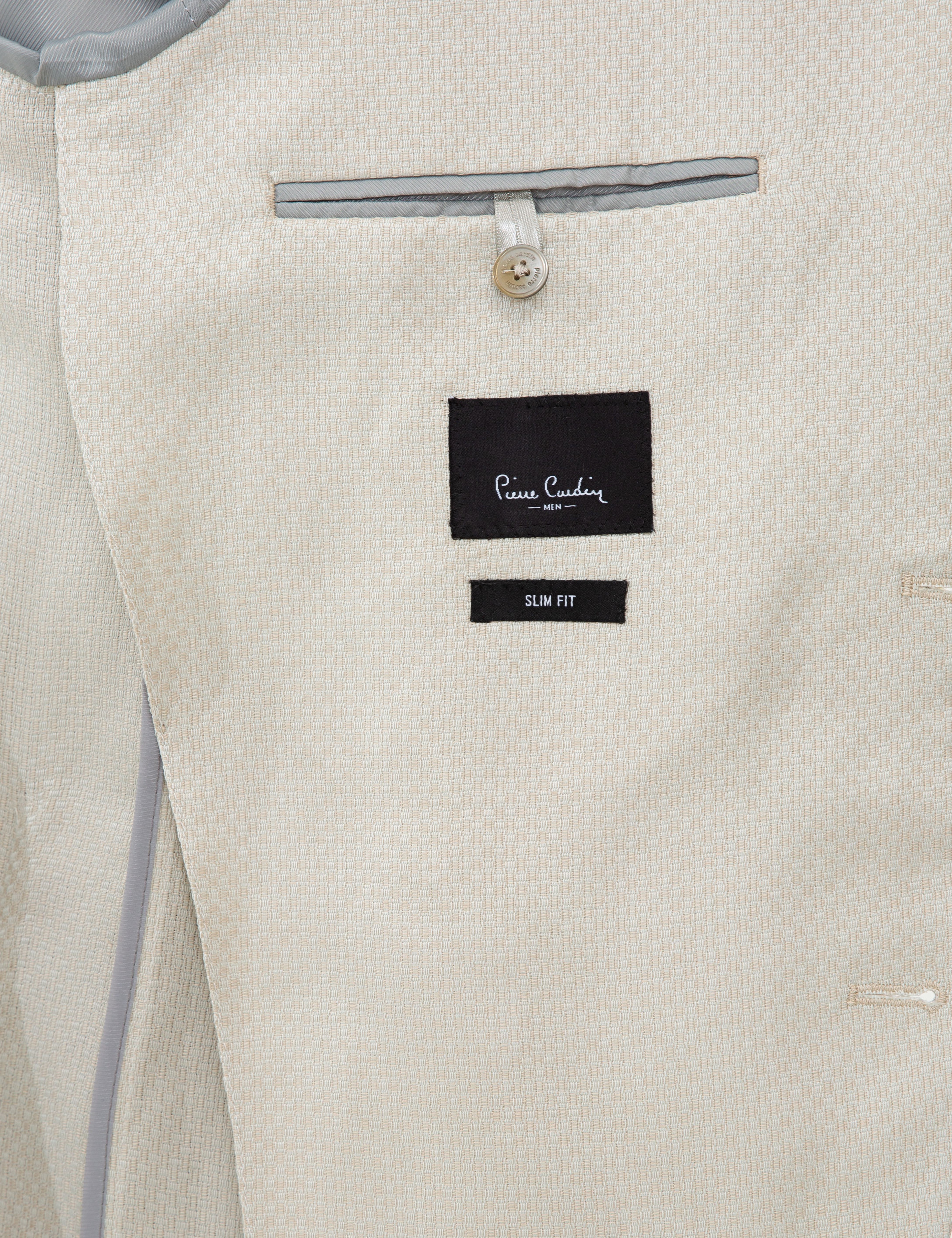 Bej Slim Fit Ceket