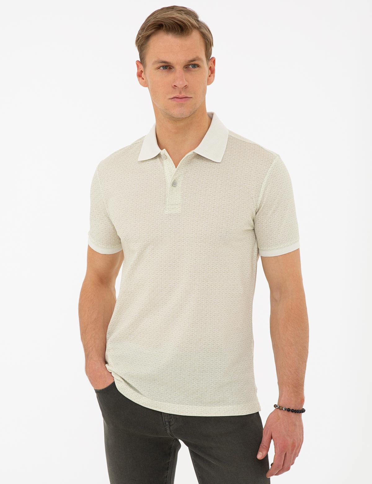 Açık Yeşil Slim Fit Polo Yaka Tişört