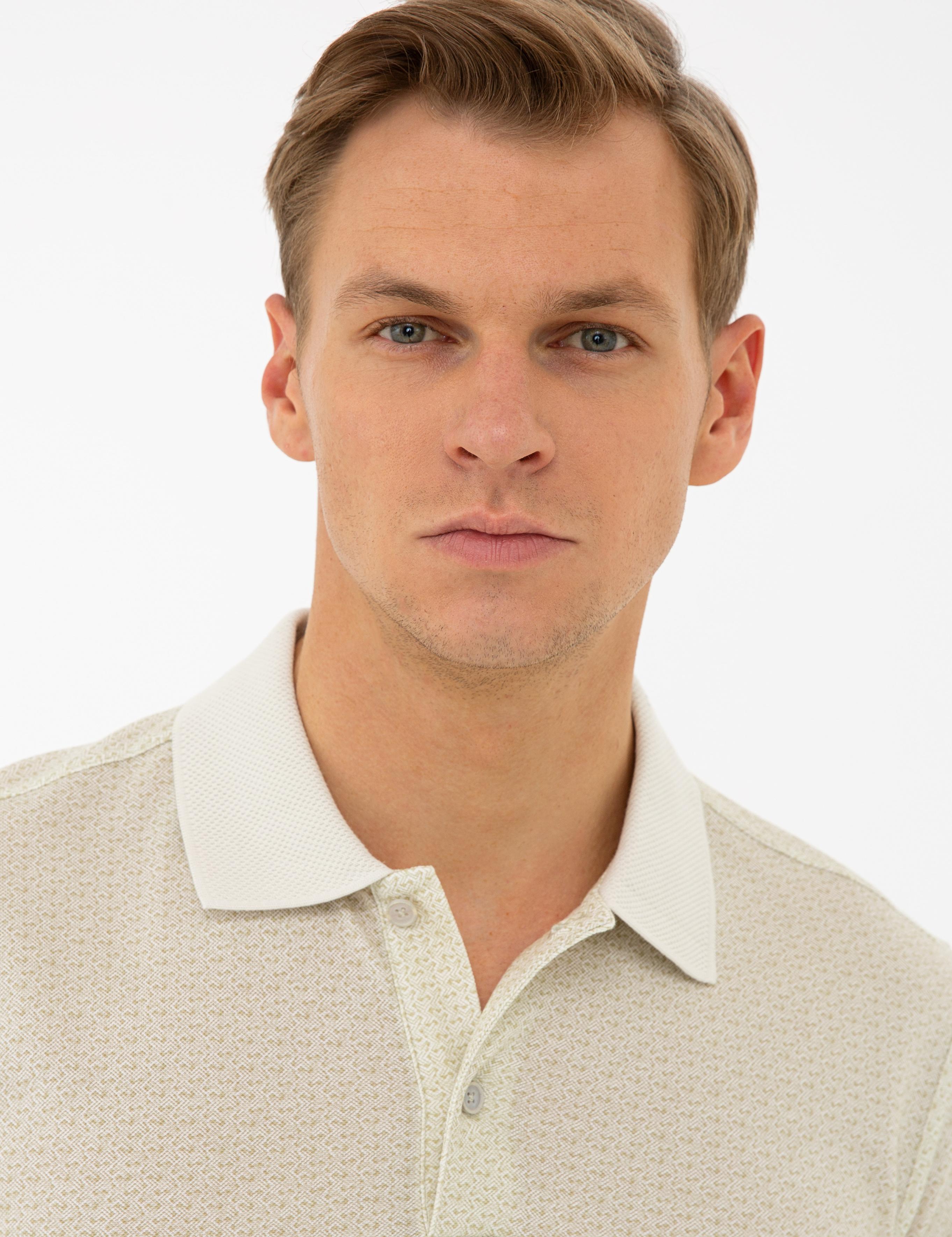 Açık Yeşil Slim Fit Polo Yaka Tişört