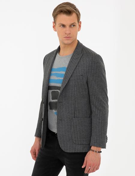 Gri Ex. Slim Fit Ceket - 50238606038