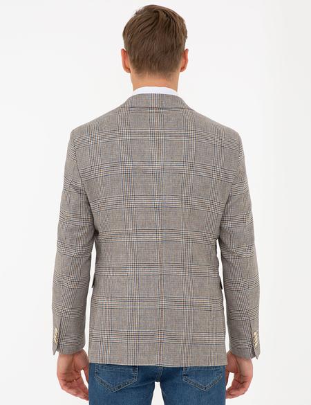 Bej Slim Fit Ceket - 50233783011