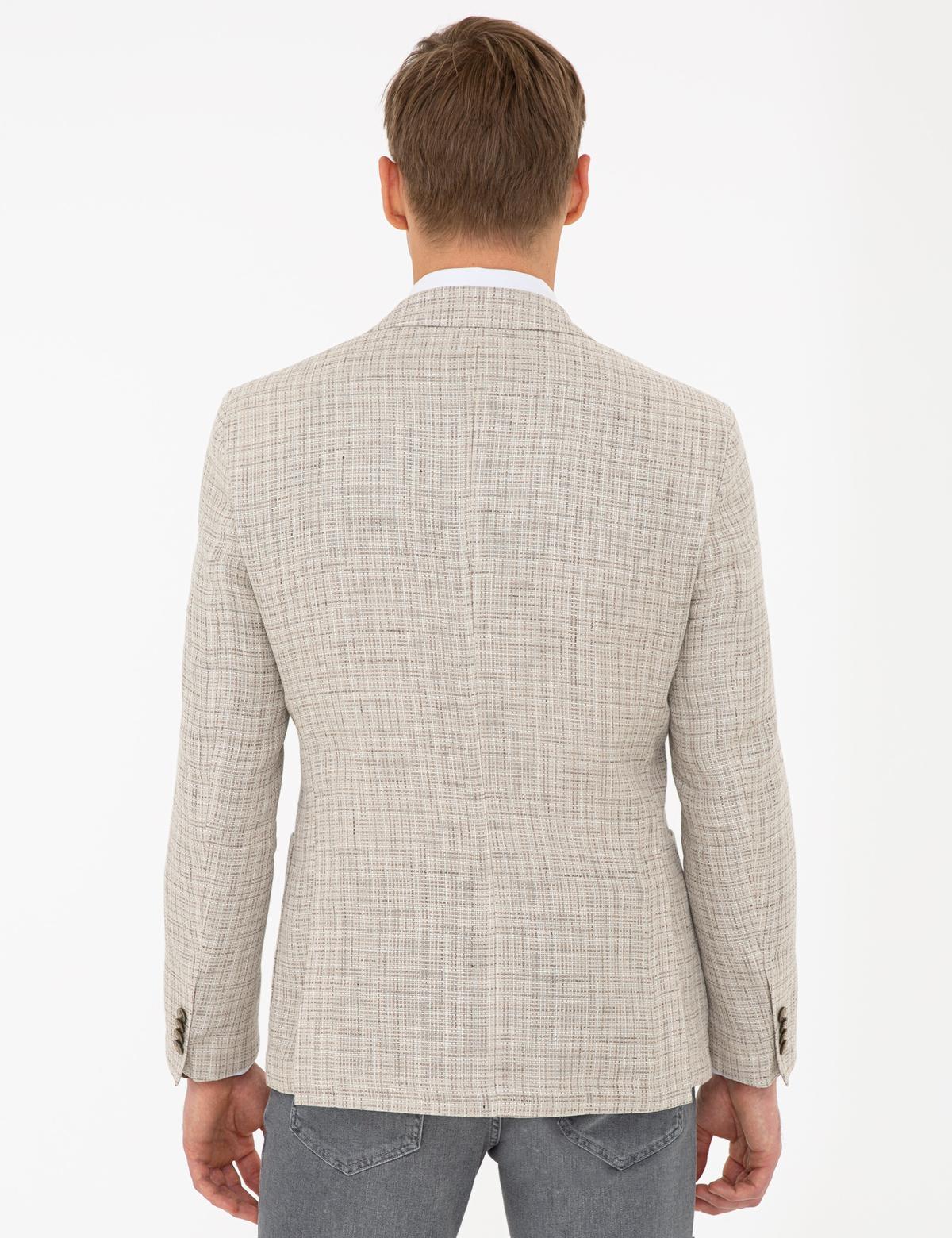 Bej Ex. Slim Fit Ceket - 50233765005