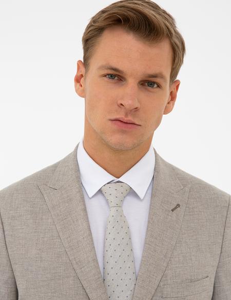 Bej Slim Fit Ceket - 50233784017