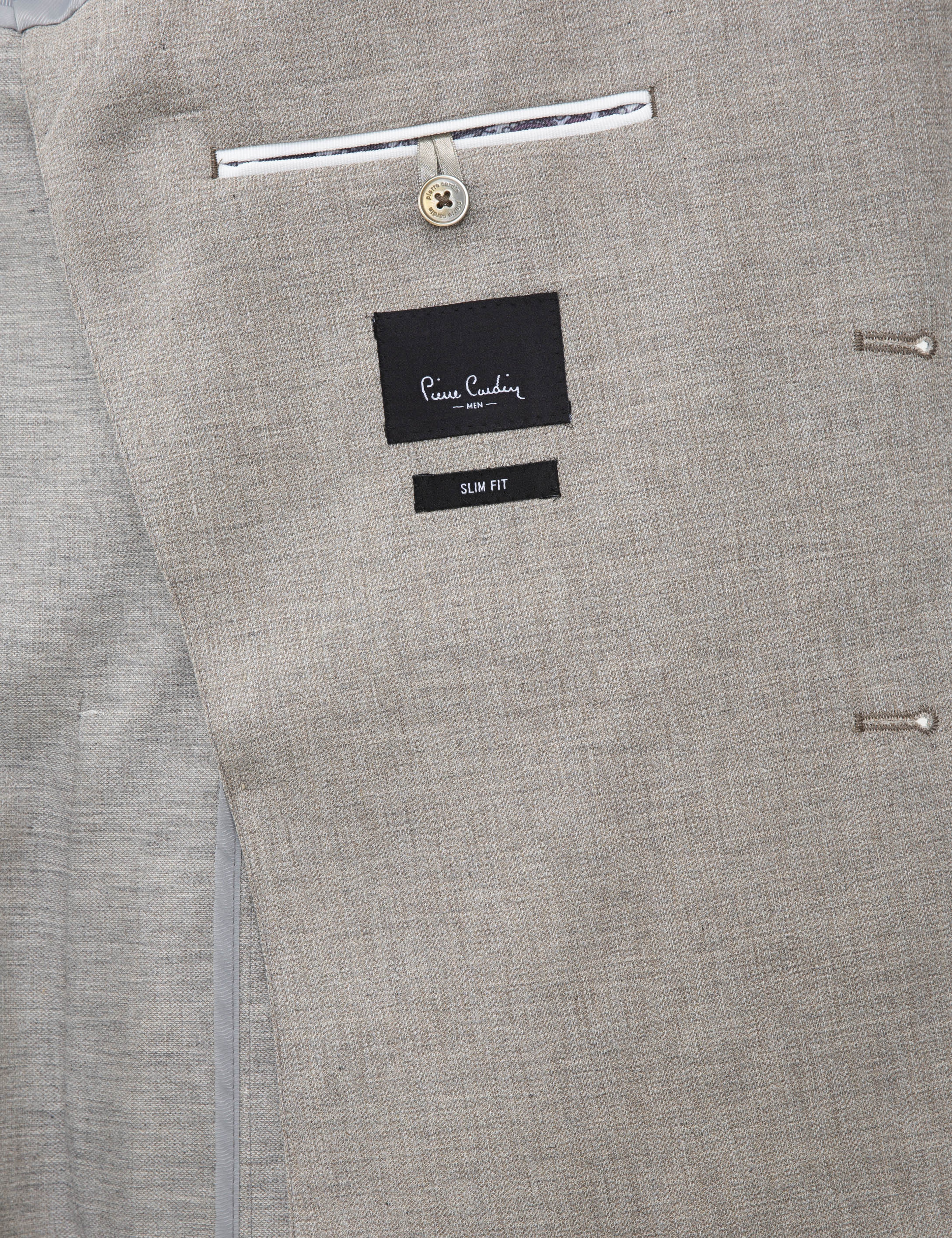 Bej Slim Fit Ceket - Image 6