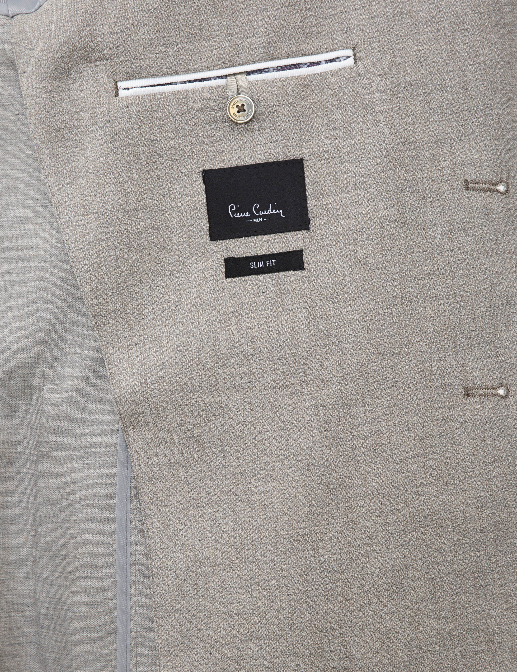 Bej Slim Fit Ceket
