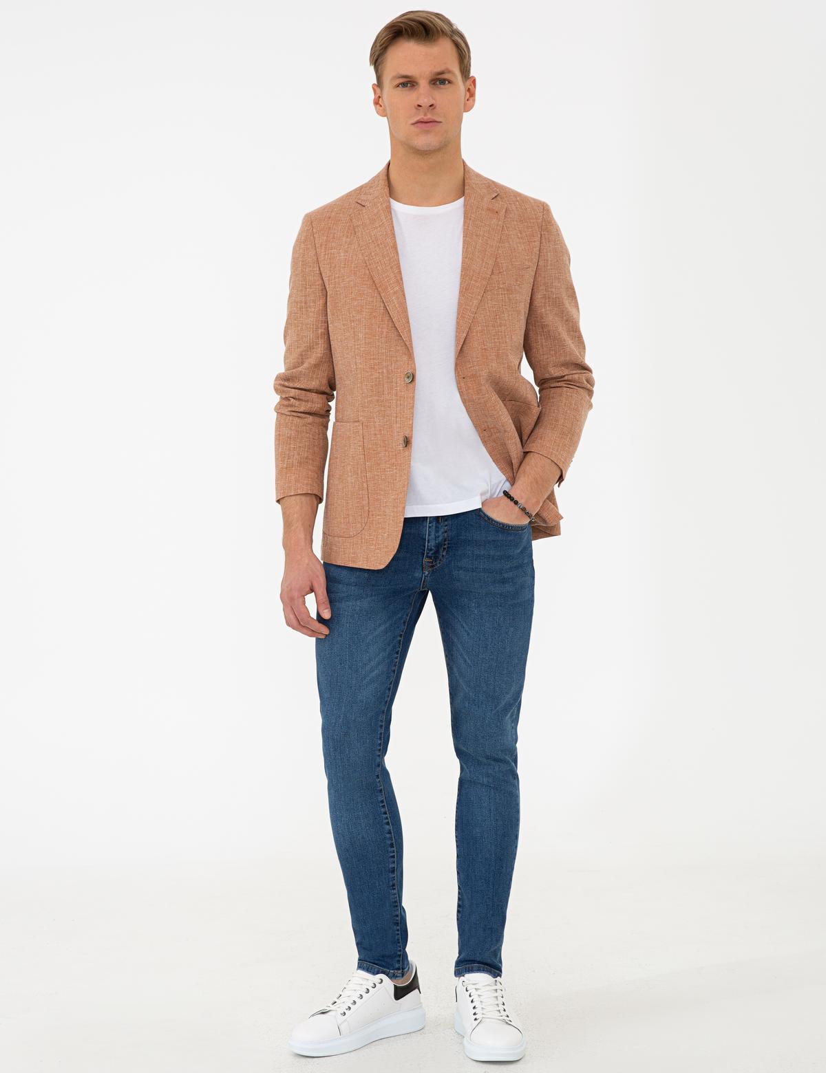 Turuncu Ex. Slim Fit Ceket - 50233766005