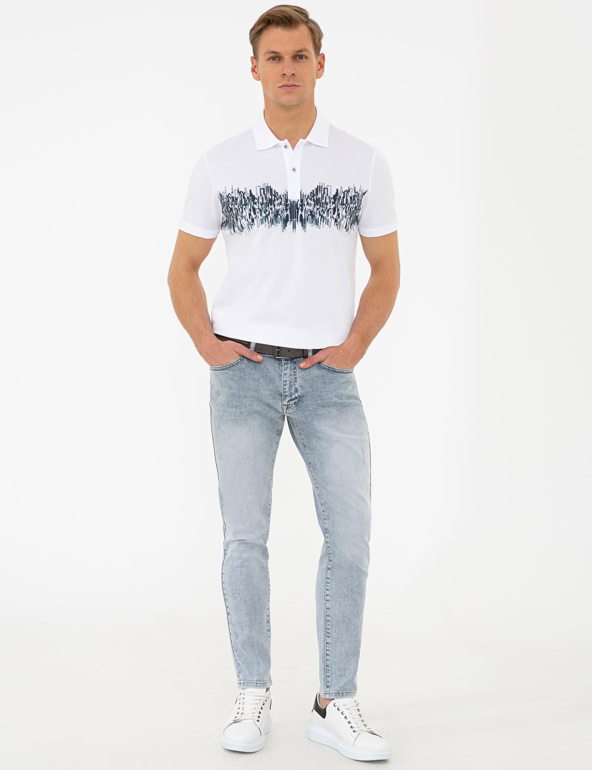 Açık Mavi Slim Fit Jean Pantolon