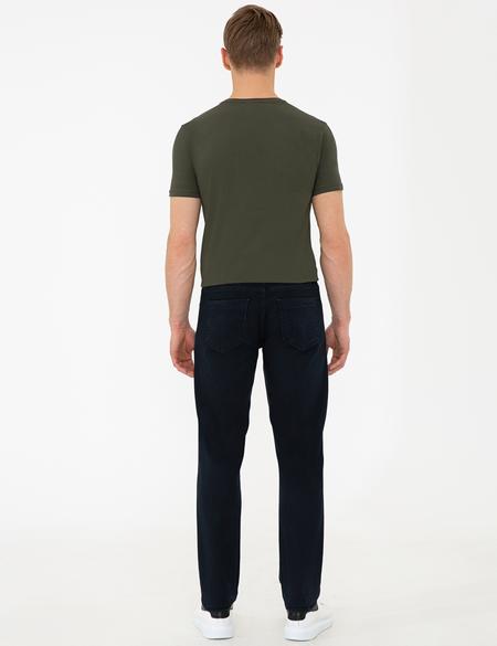 Lacivert Straight Fit Denim Pantolon - 50236117016