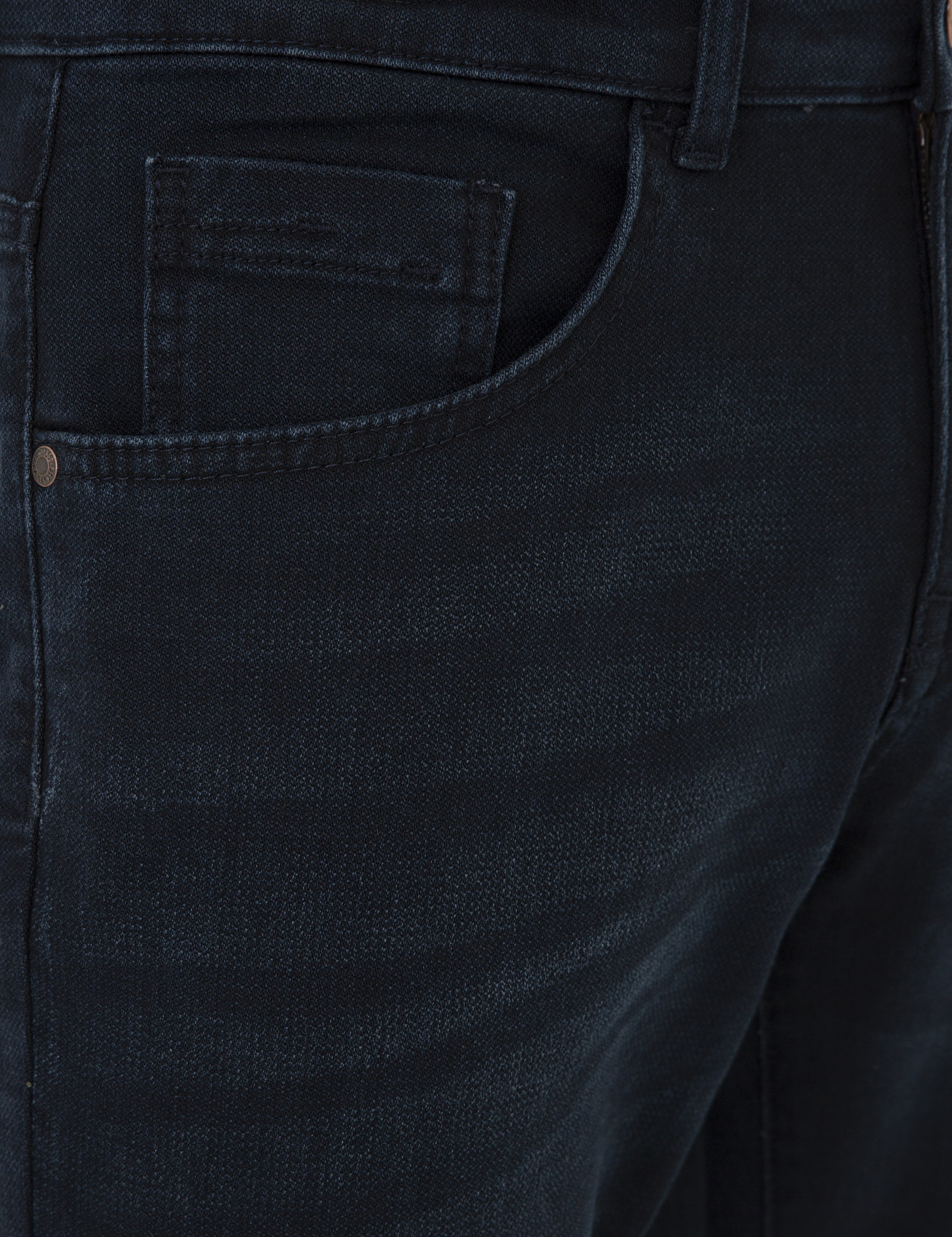Lacivert Straight Fit Denim Pantolon - Image 4