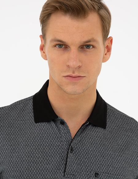 Siyah Regular Fit Polo Yaka Tişört - 50232452109
