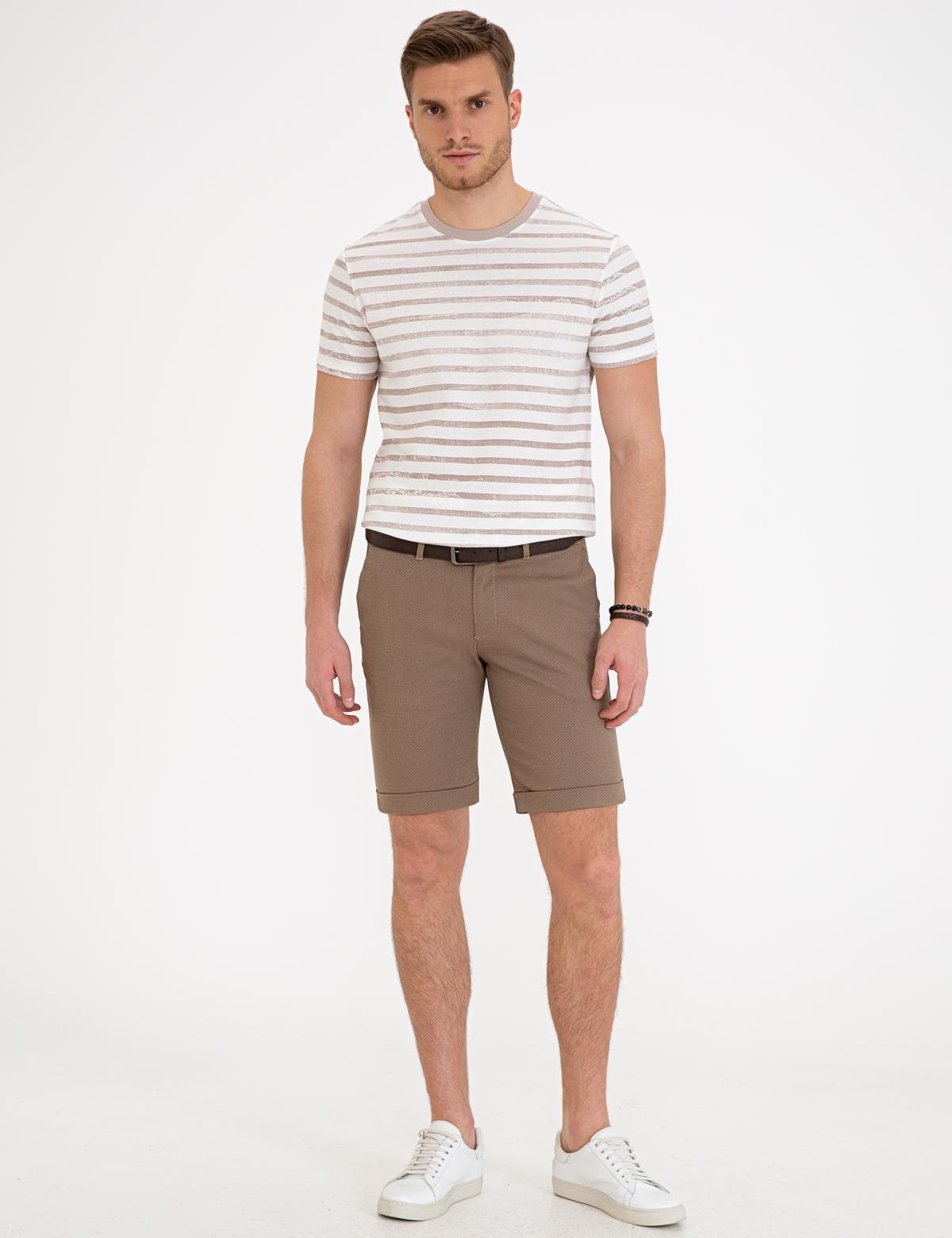 Beyaz Slim Fit Tişört - 50232409007