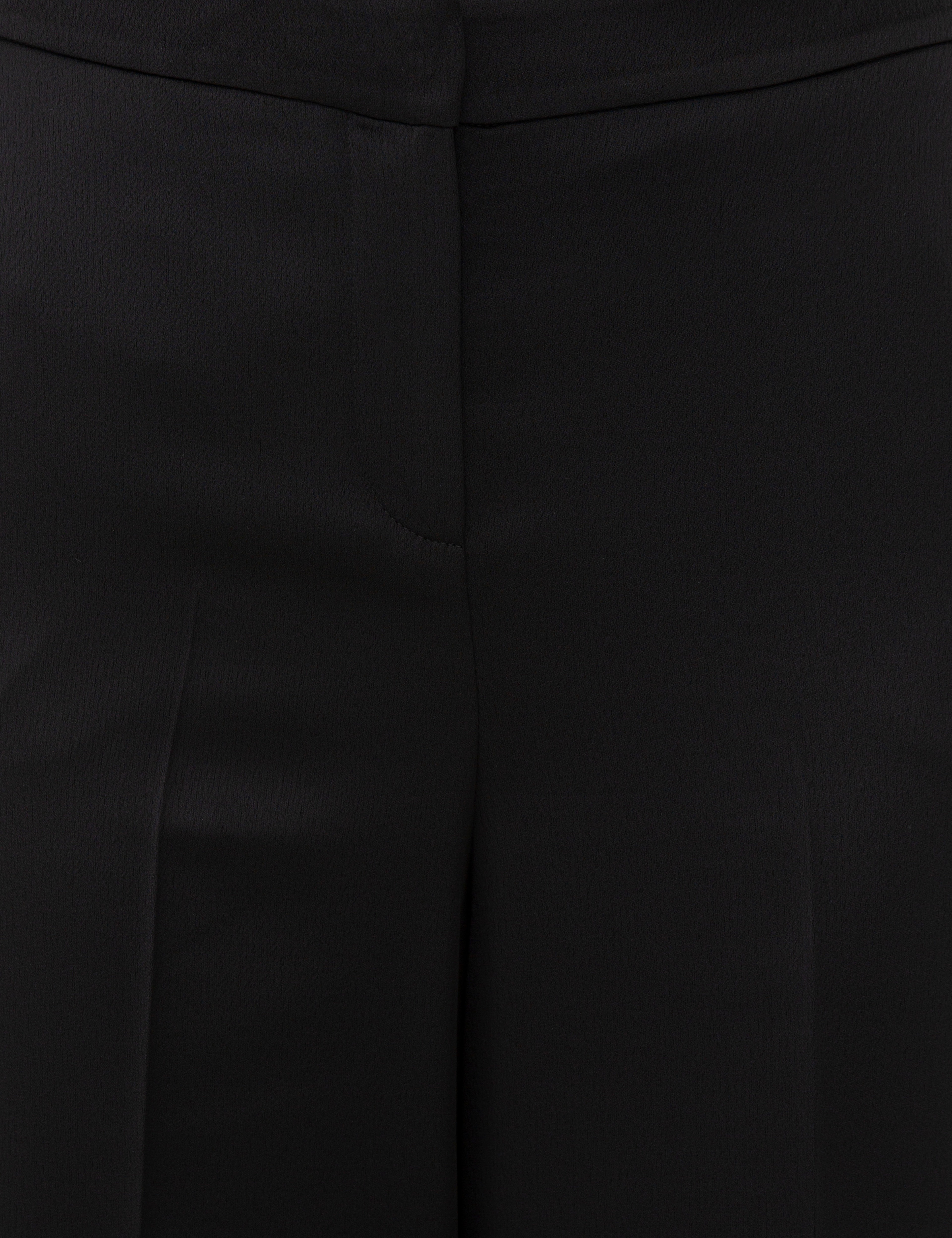 Siyah Flare Fit Kumaş Pantolon - Image 5