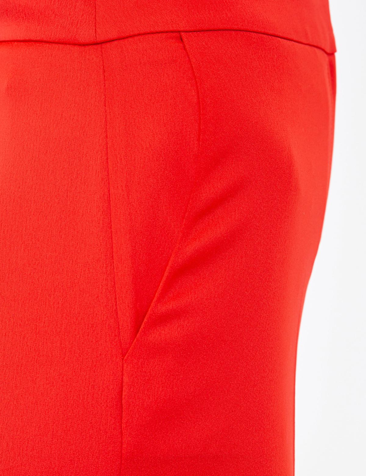 Nar Çiçeği Flare Fit Kumaş Pantolon - 50241655034