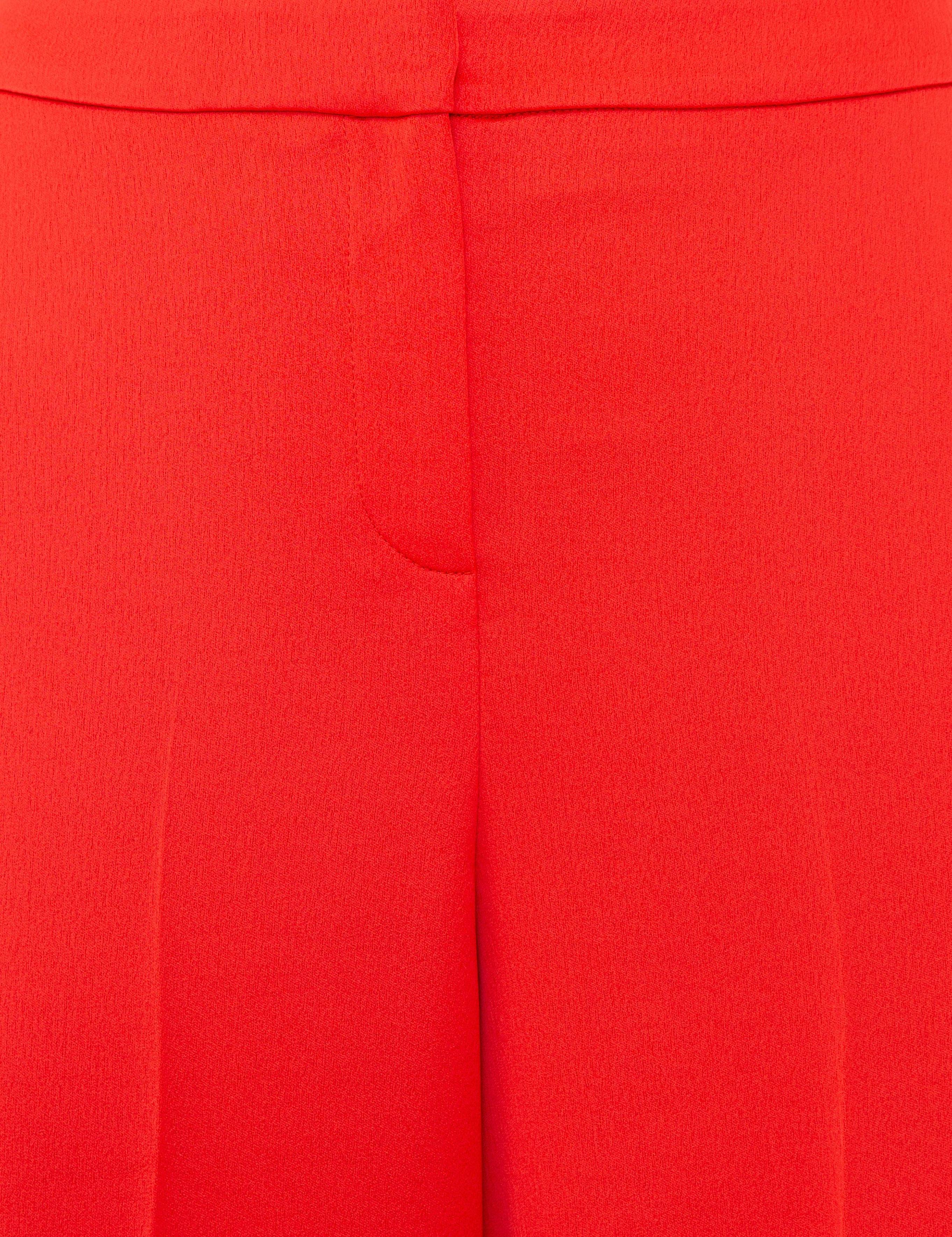 Nar Çiçeği Flare Fit Kumaş Pantolon