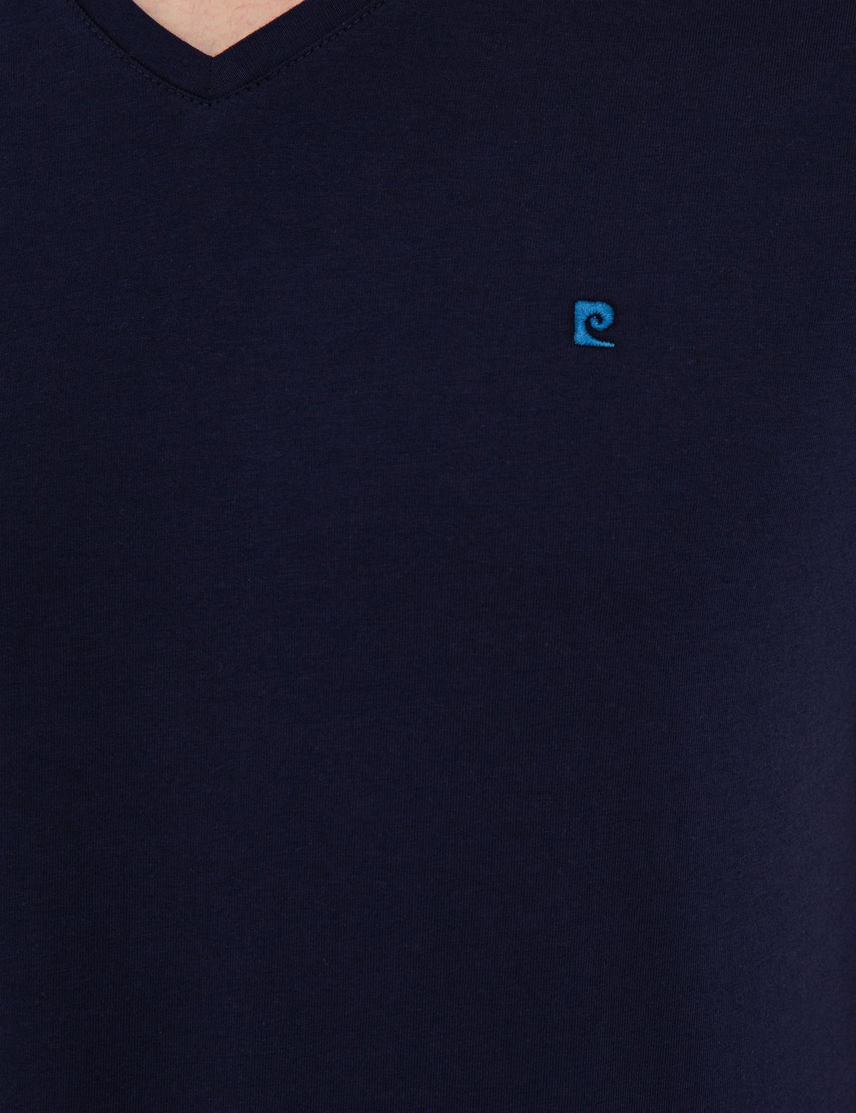 Lacivert Slim Fit Basic V Yaka T-Shirt - 50239846011