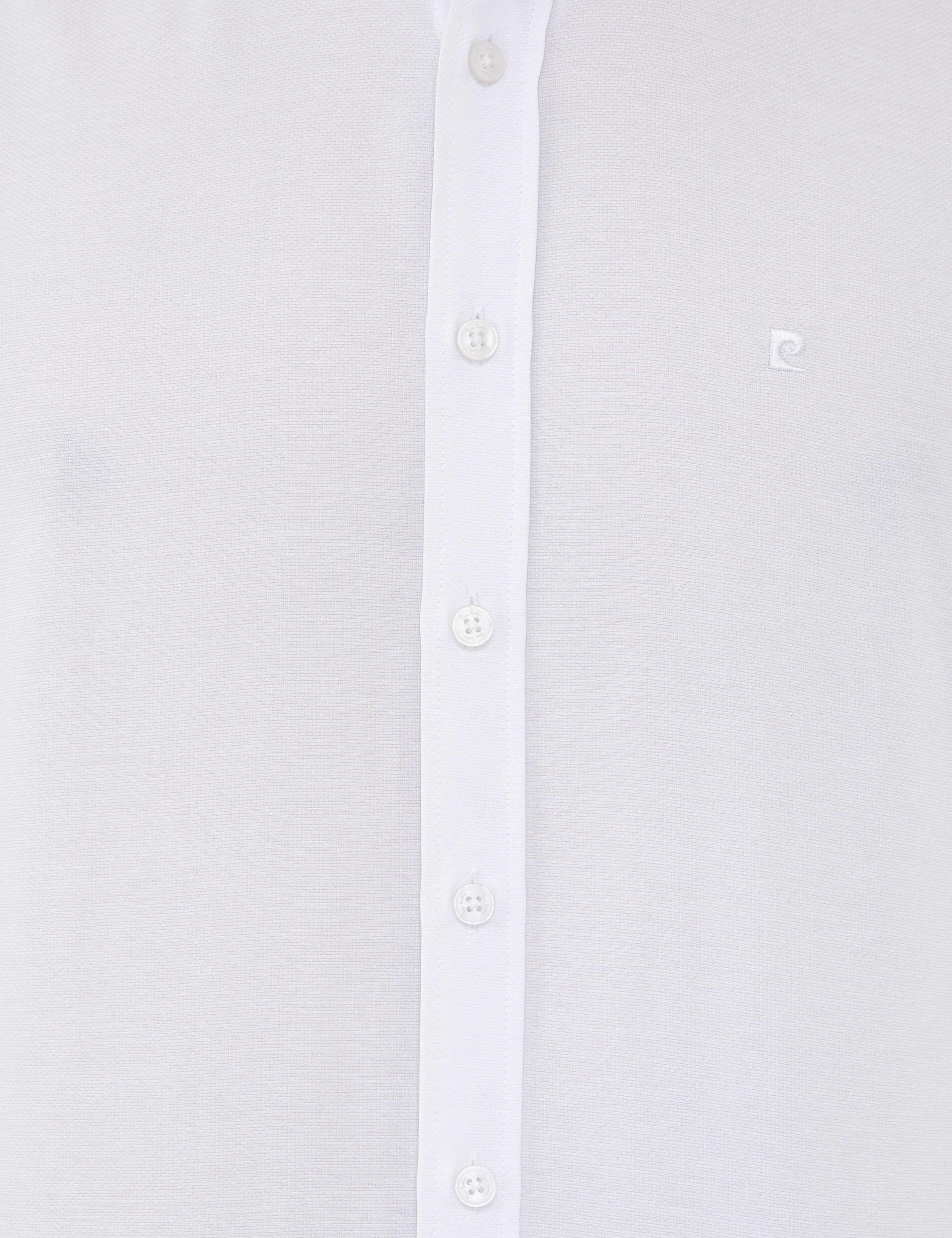 Beyaz Slim Fit Uzun Kollu Gömlek - Image 5