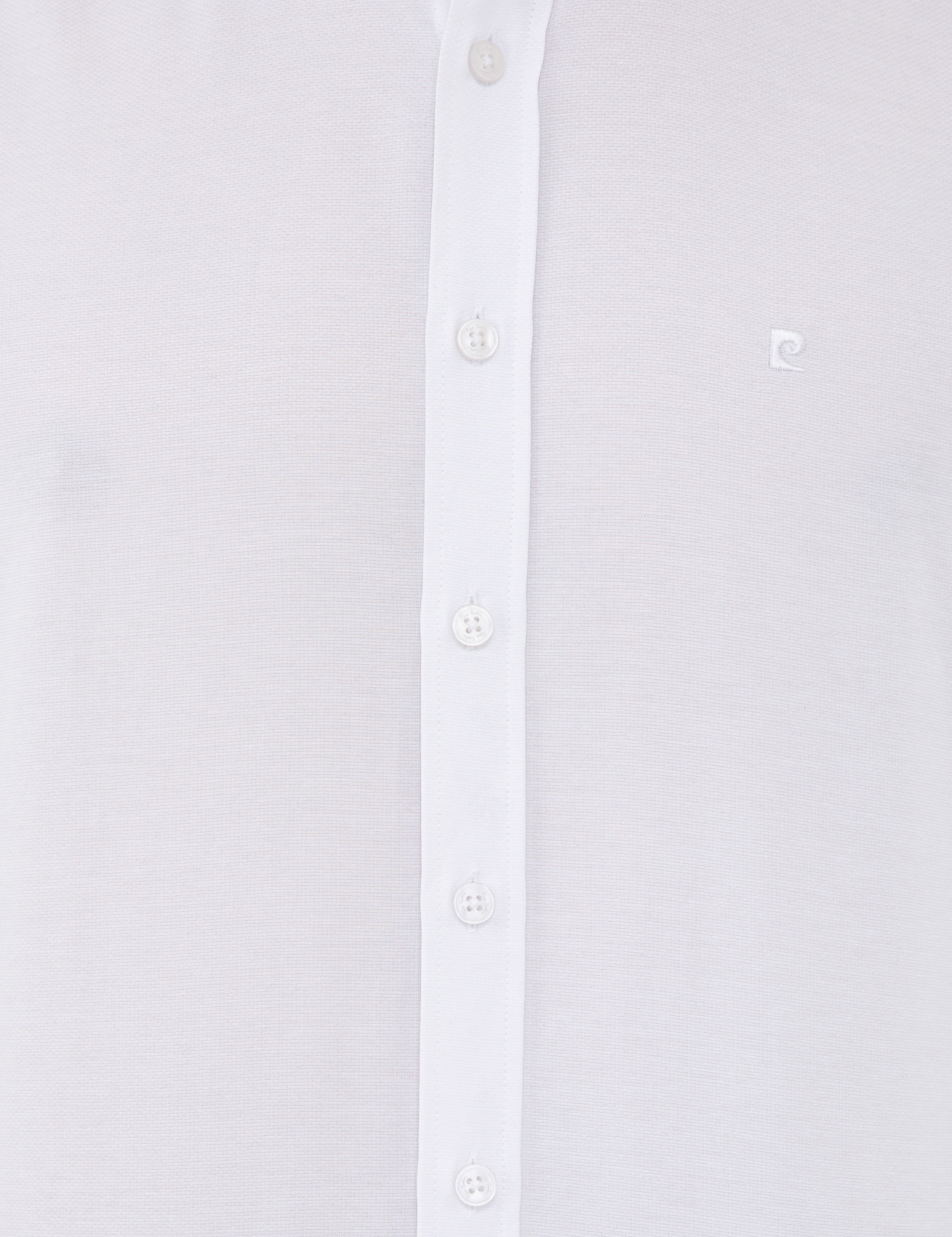 Beyaz Slim Fit Uzun Kollu Gömlek