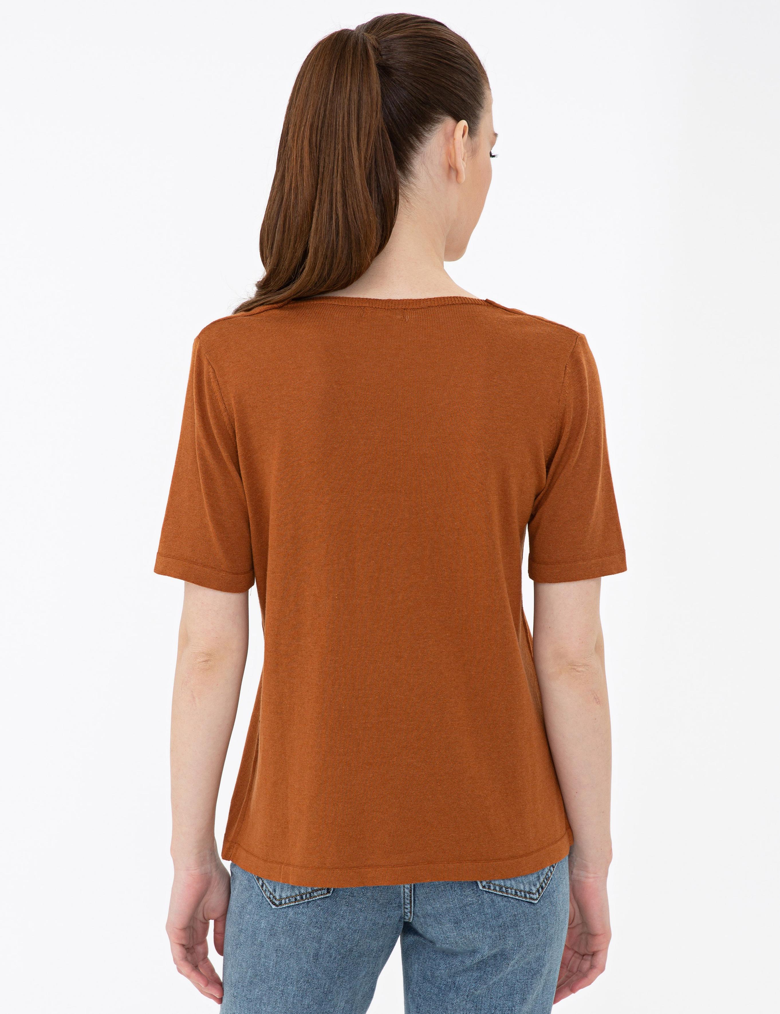 Kiremit Triko Tişört