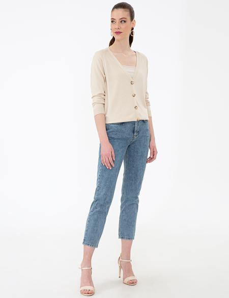 Bej Triko Hırka - 50241967001