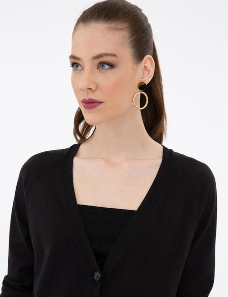 Siyah Triko Hırka - 50241967008