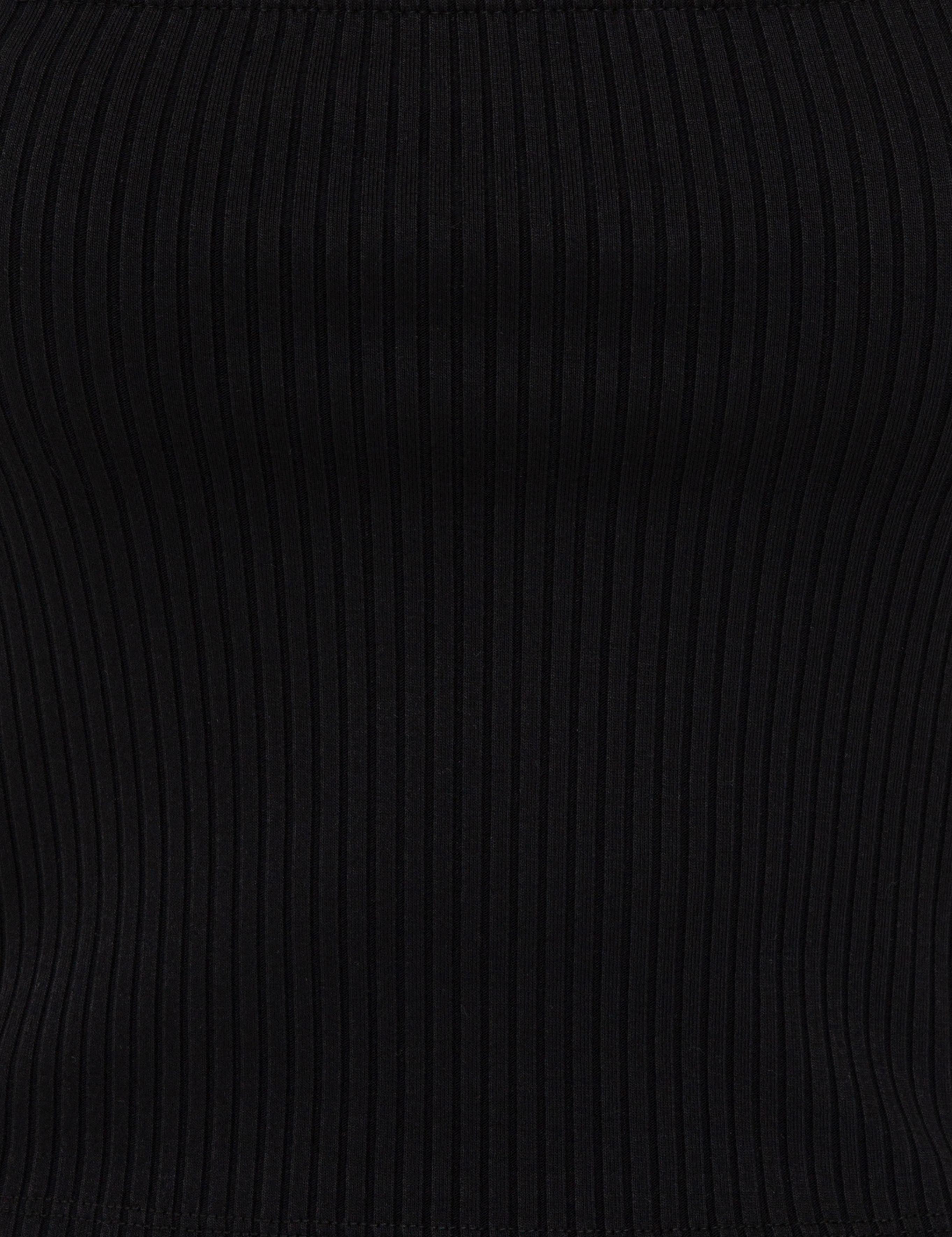 Siyah Ekstra Slim Fit Triko Bluz