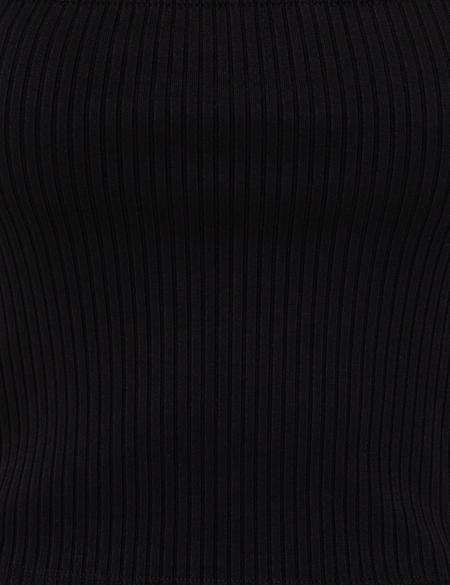 Siyah Ekstra Slim Fit Triko Bluz - 50243108026