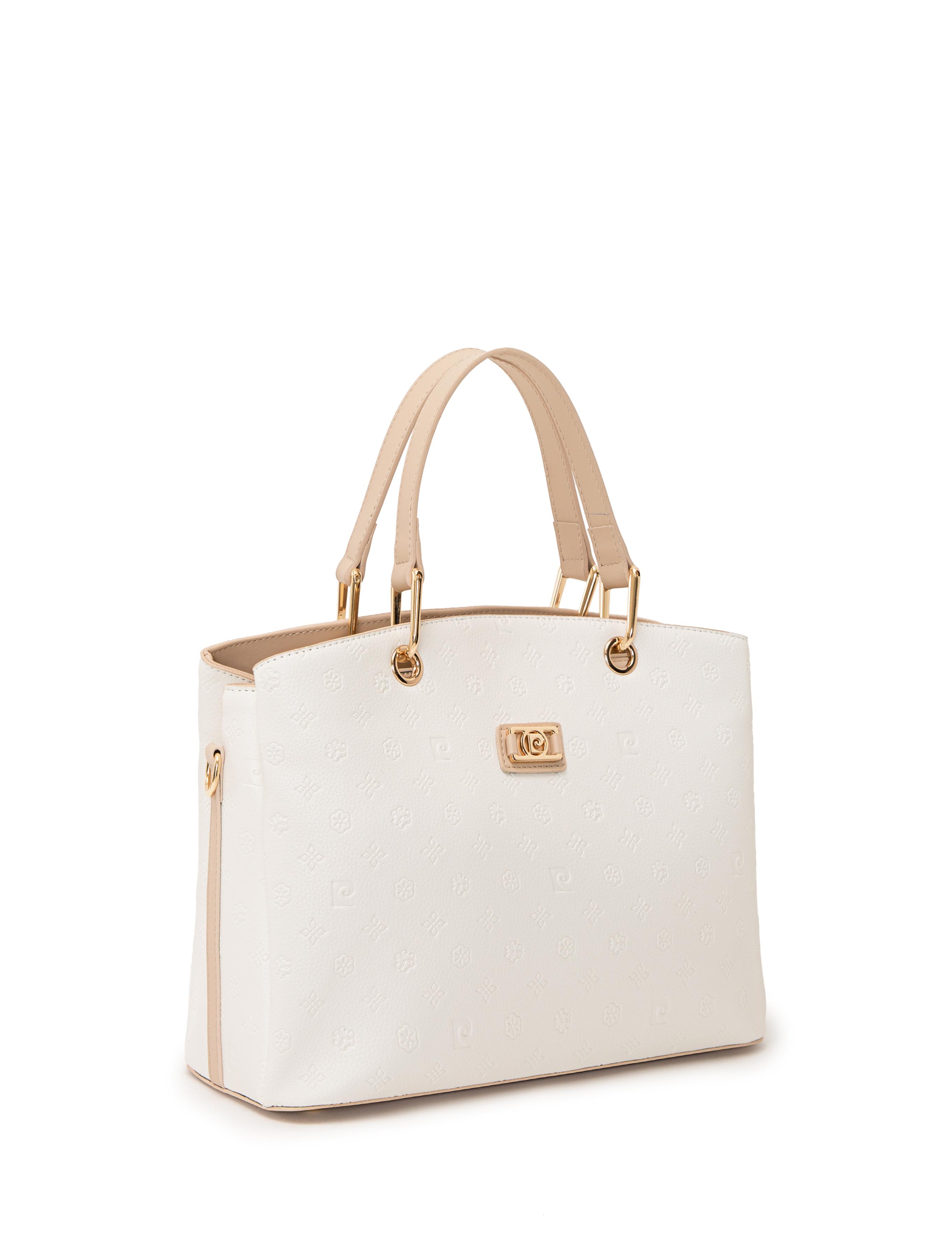 Beyaz Uzun Askılı Kol Çantası