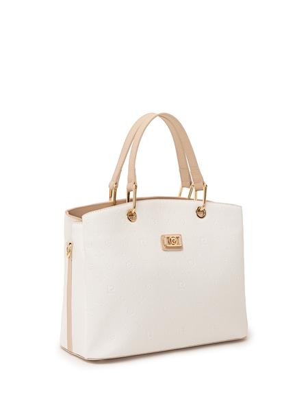 Beyaz Uzun Askılı Kol Çantası - 50246470002