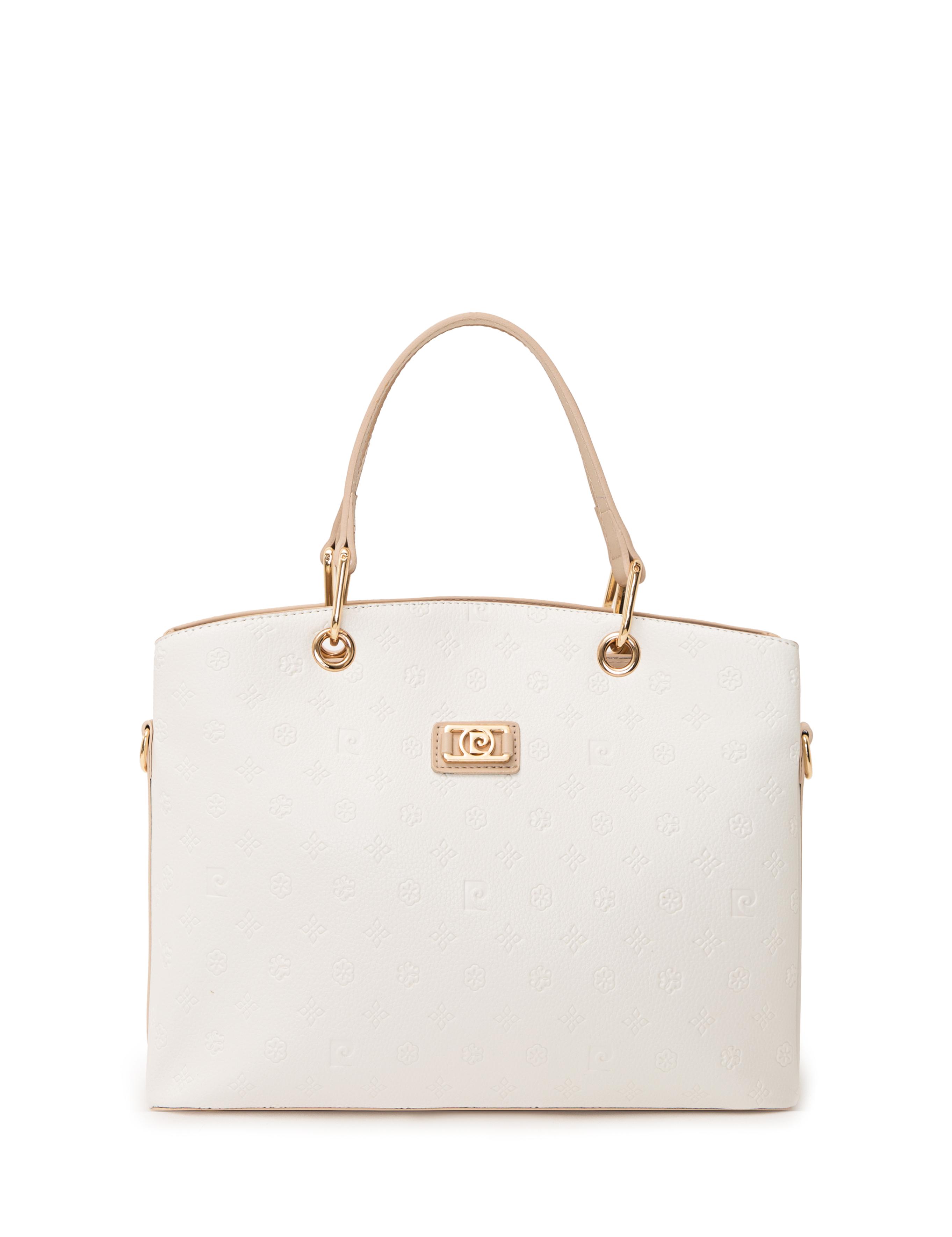 Beyaz Uzun Askılı Kol Çantası