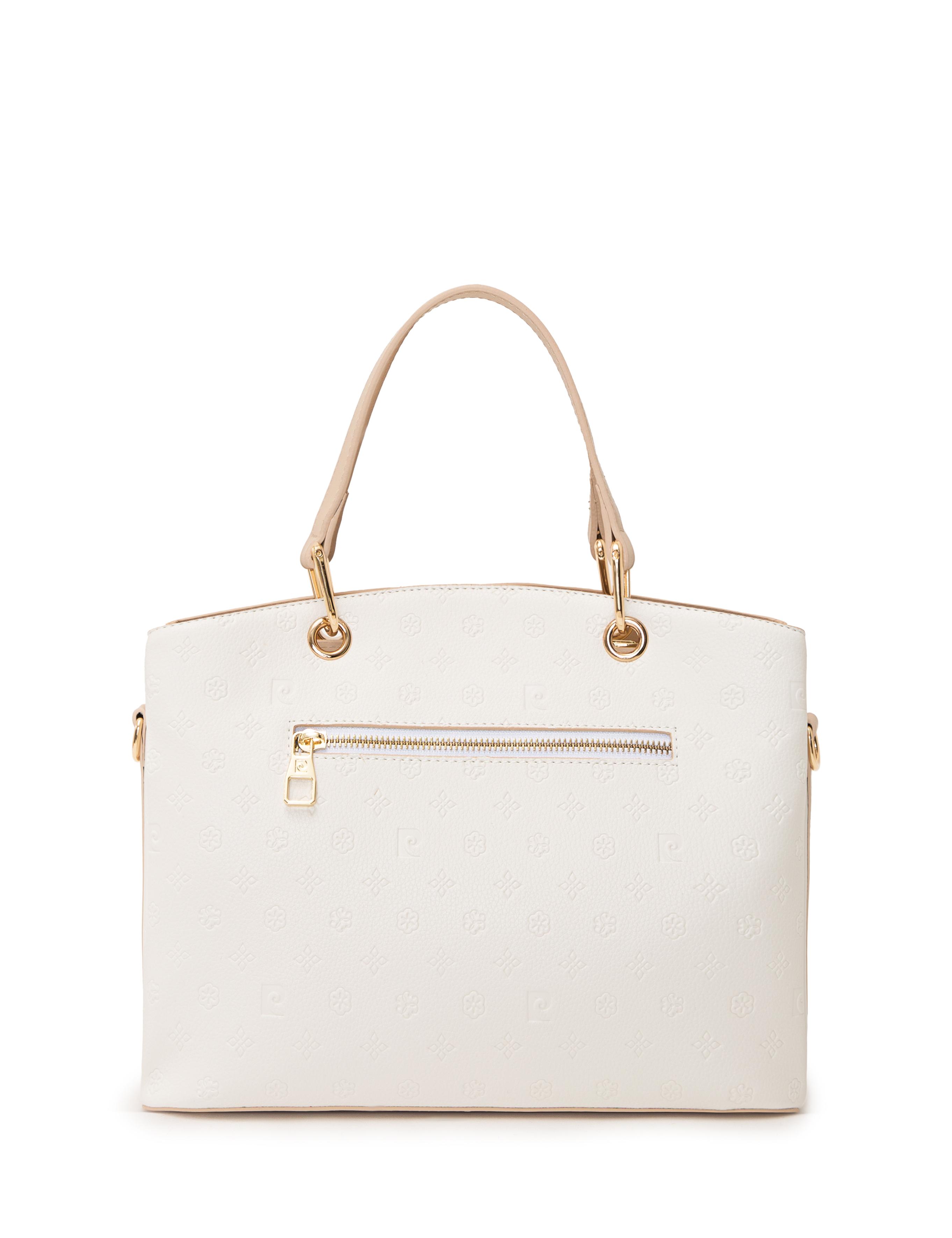 Beyaz Uzun Askılı Kol Çantası