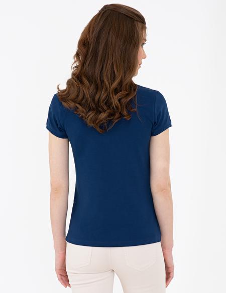 Lacivert Slim Fit Tişört - 50243079028