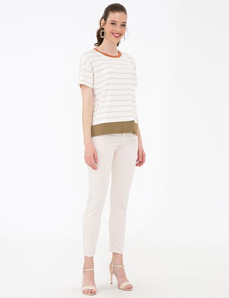 Bej Skinny Fit Kanvas Pantolon - 50243296002