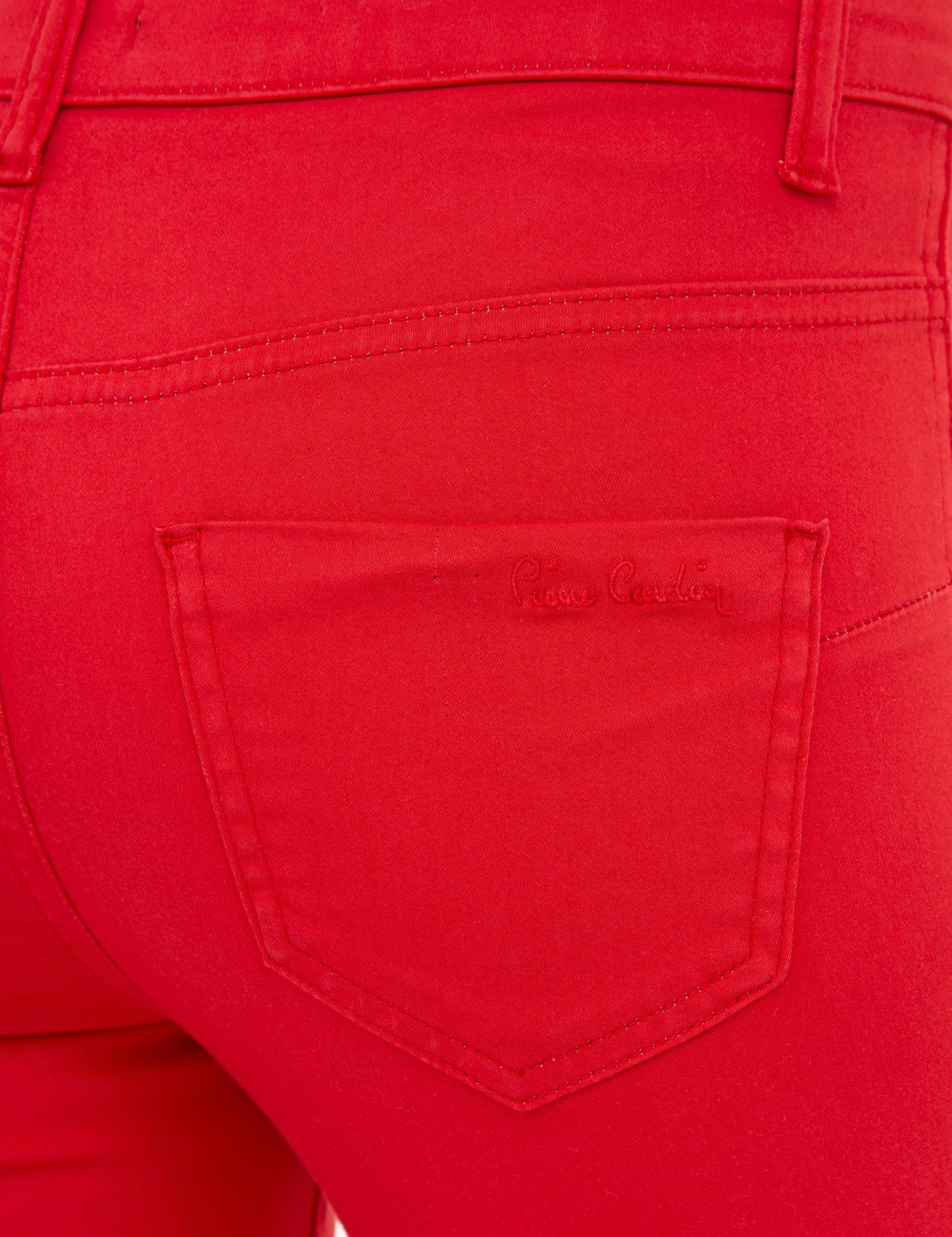 Nar Çiçeği Skinny Fit Kanvas Pantolon