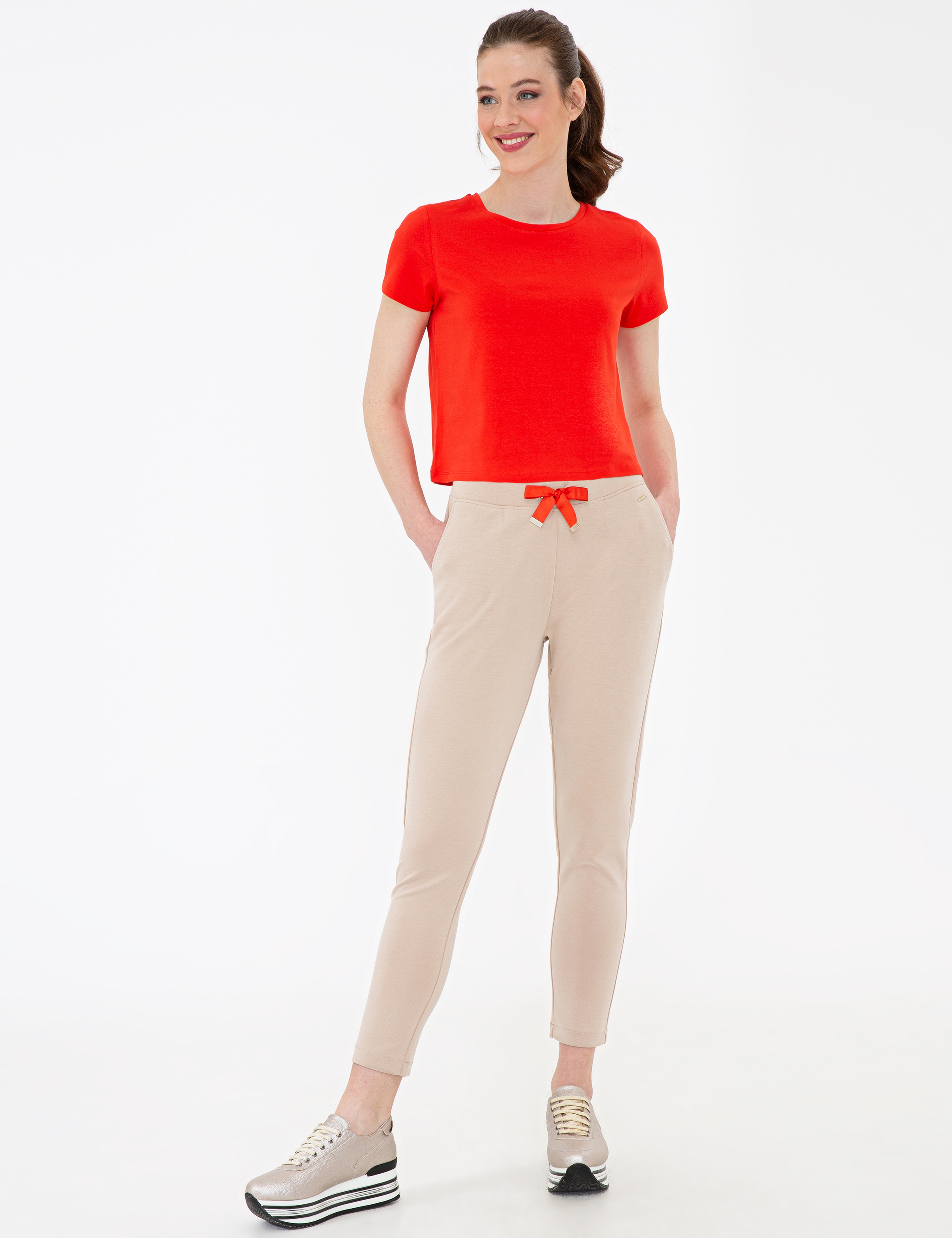 Bej Comfort Fit Eşofman Altı - Image 1