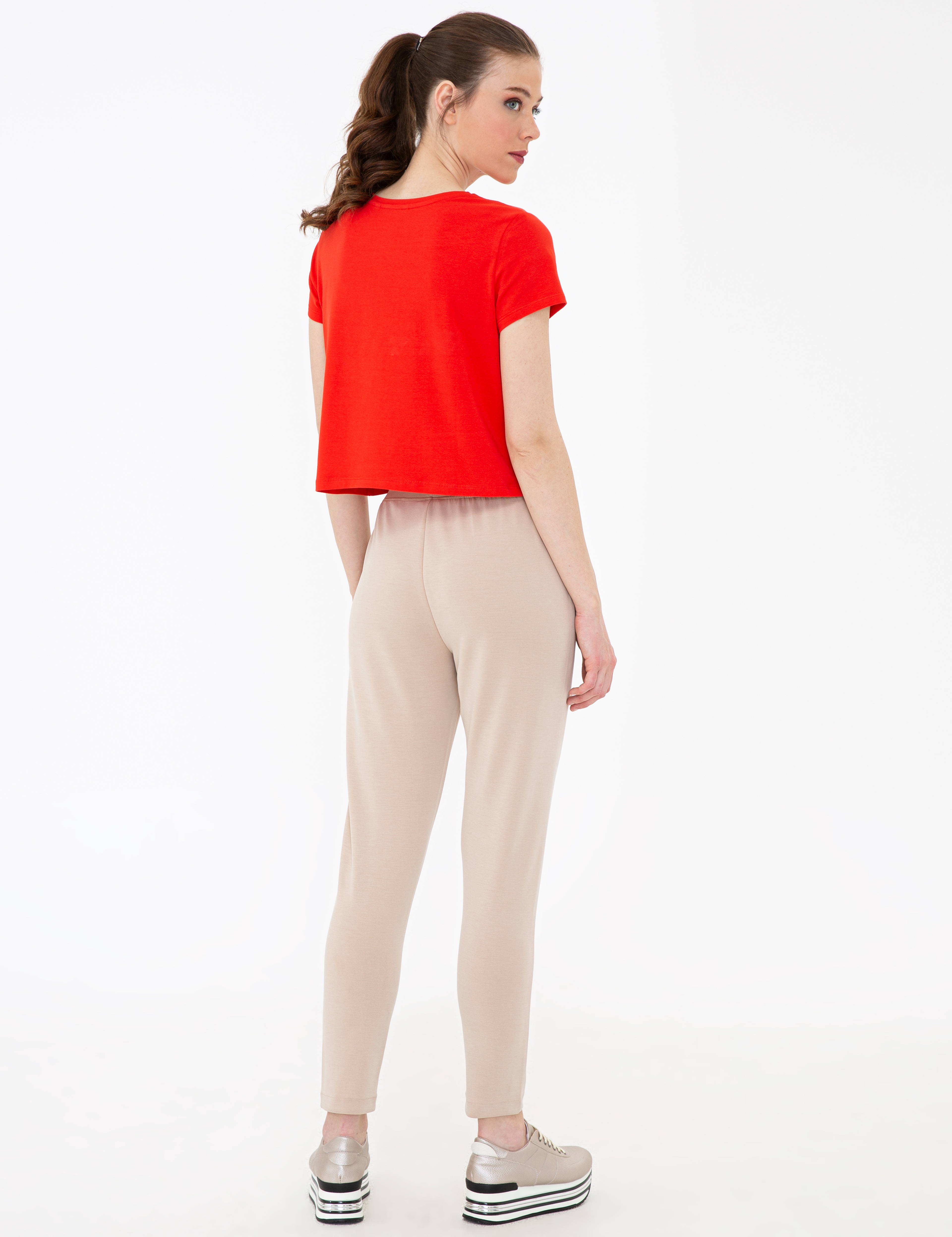 Bej Comfort Fit Eşofman Altı - Image 3
