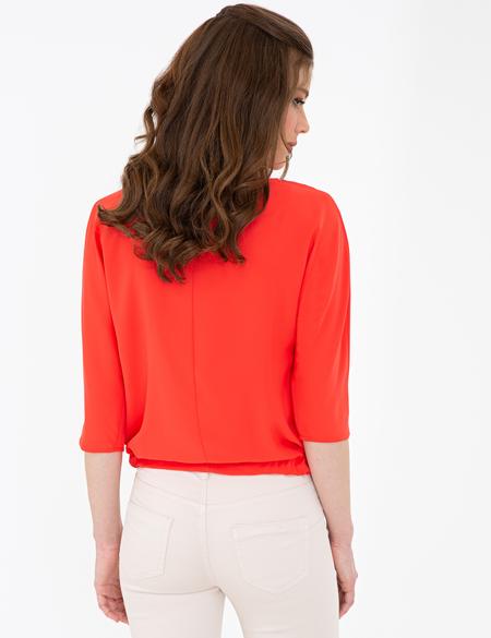 Nar Çiçeği Uzun Kollu Bluz - 50243752004